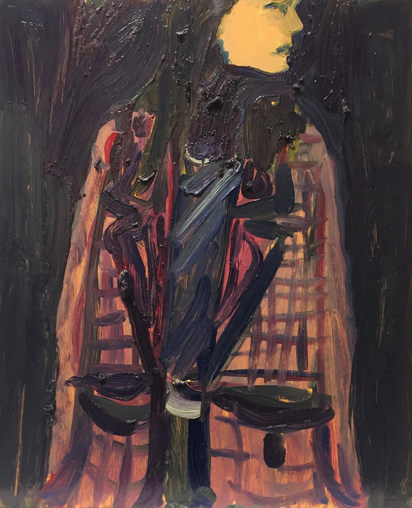 "Coat" Oil on panel. 50 x 40cm. 2018.