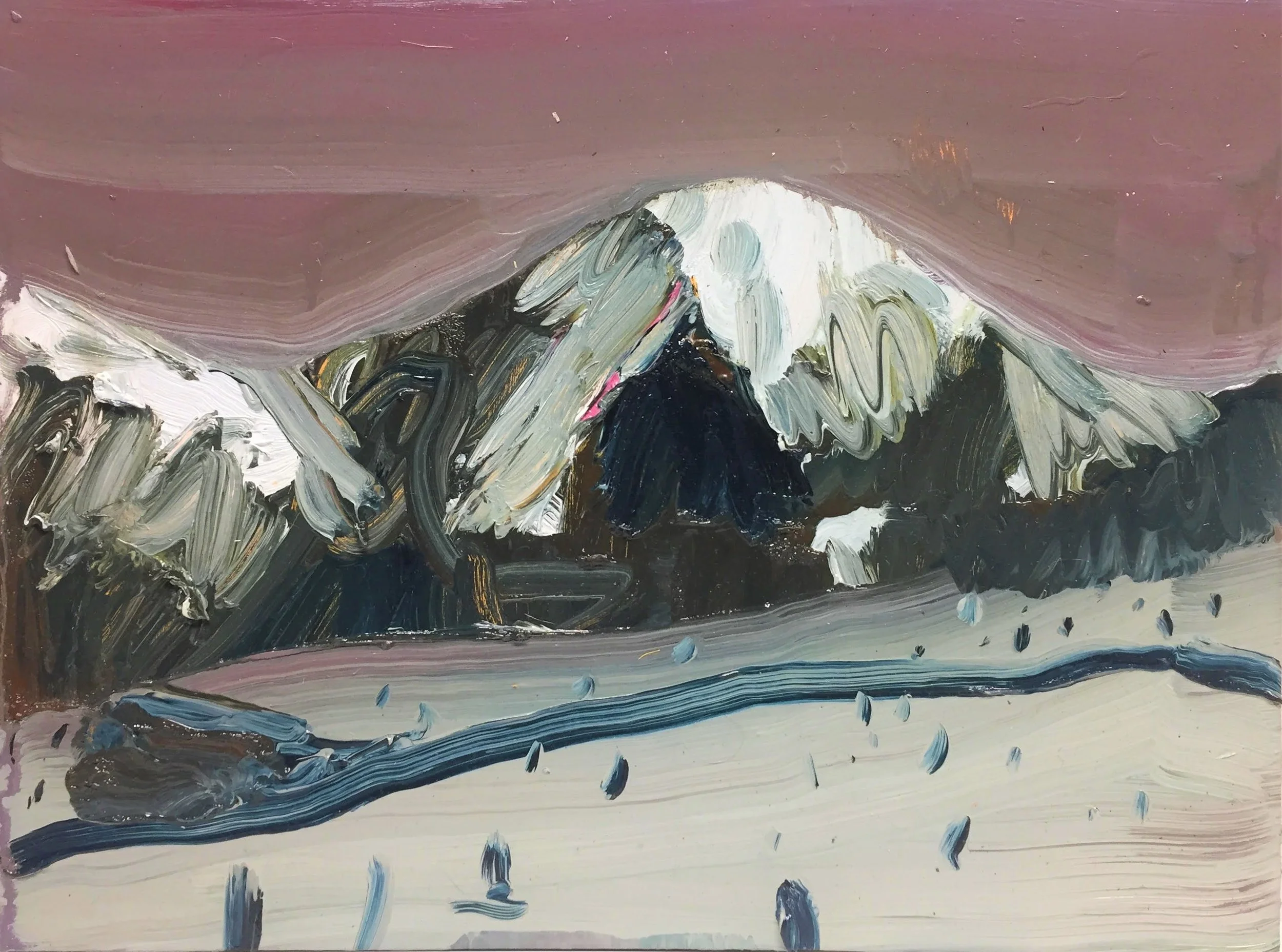 "Holiday photo 1" Oil on panel. 30 x 40cm. 2018.