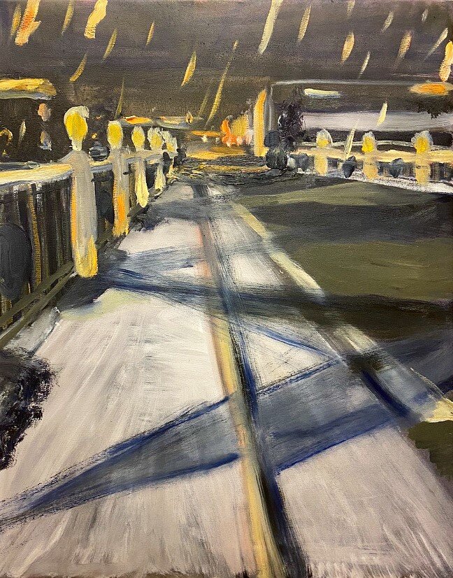 "Bridge" Oil on canvas. 94 x 64cm. 2021