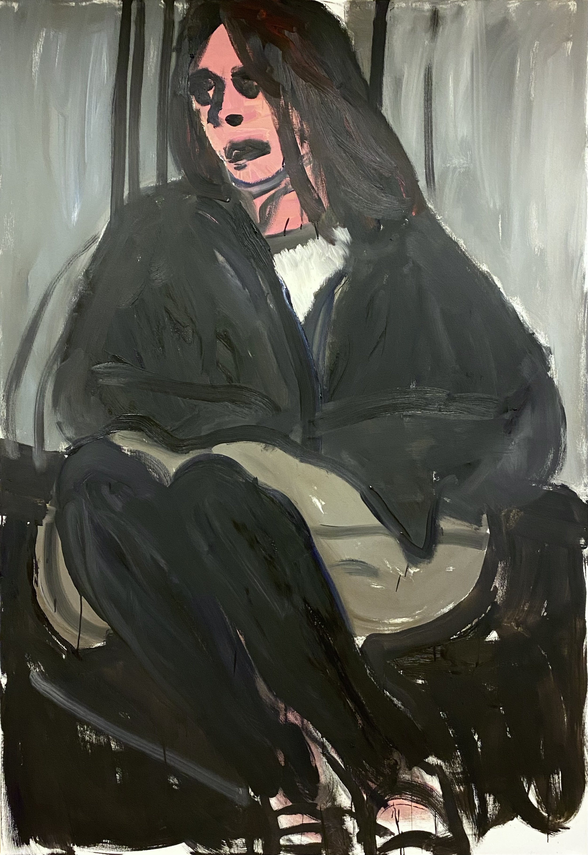"Bathroom Floor" Oil on canvas. 195 x 135cm. 2022
