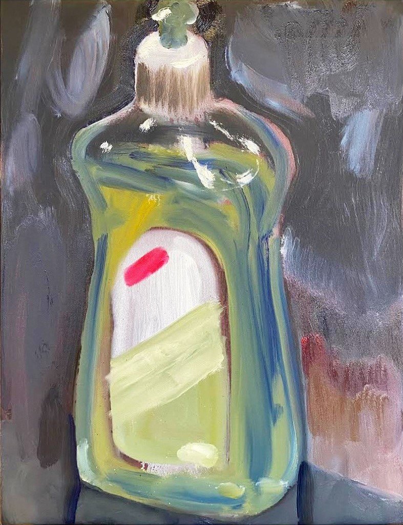 "Dish Soap" Oil on canvas. 65 x 50cm. 2021