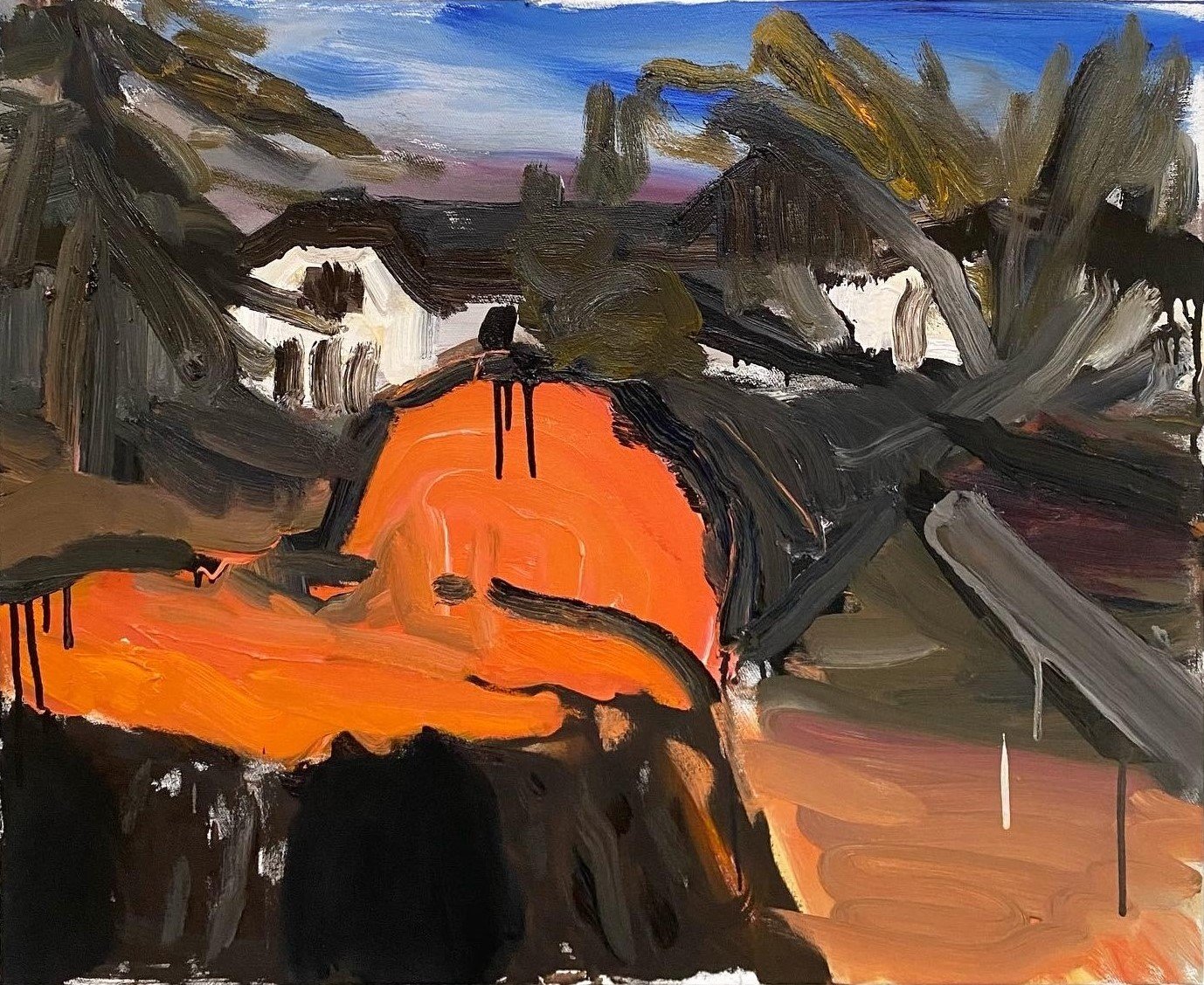 "Felled Tree" Oil on canvas. 64 x 78cm. 2022