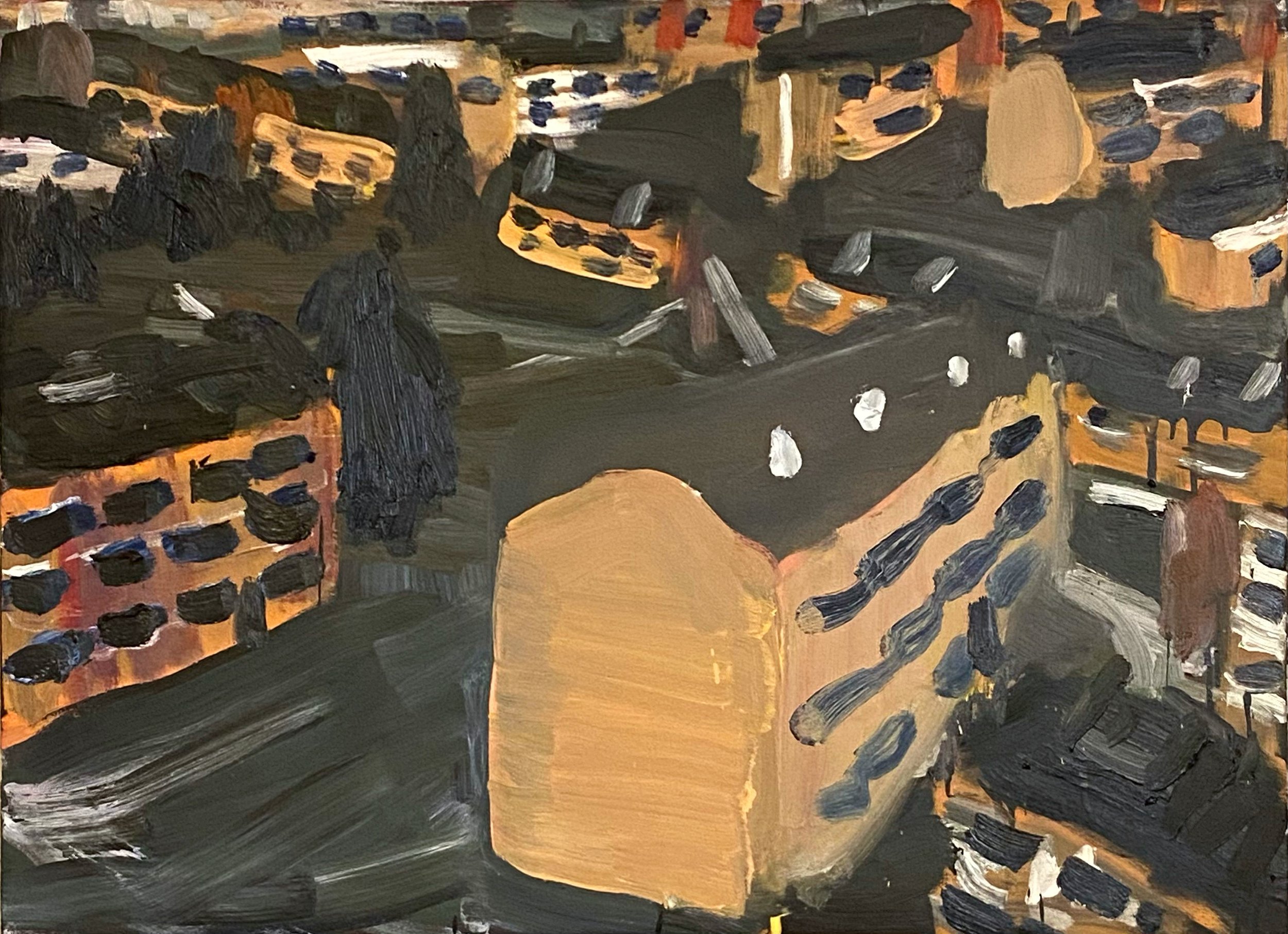 "Yellow Apartments" Oil on canvas. 73 x 100cm. 2022