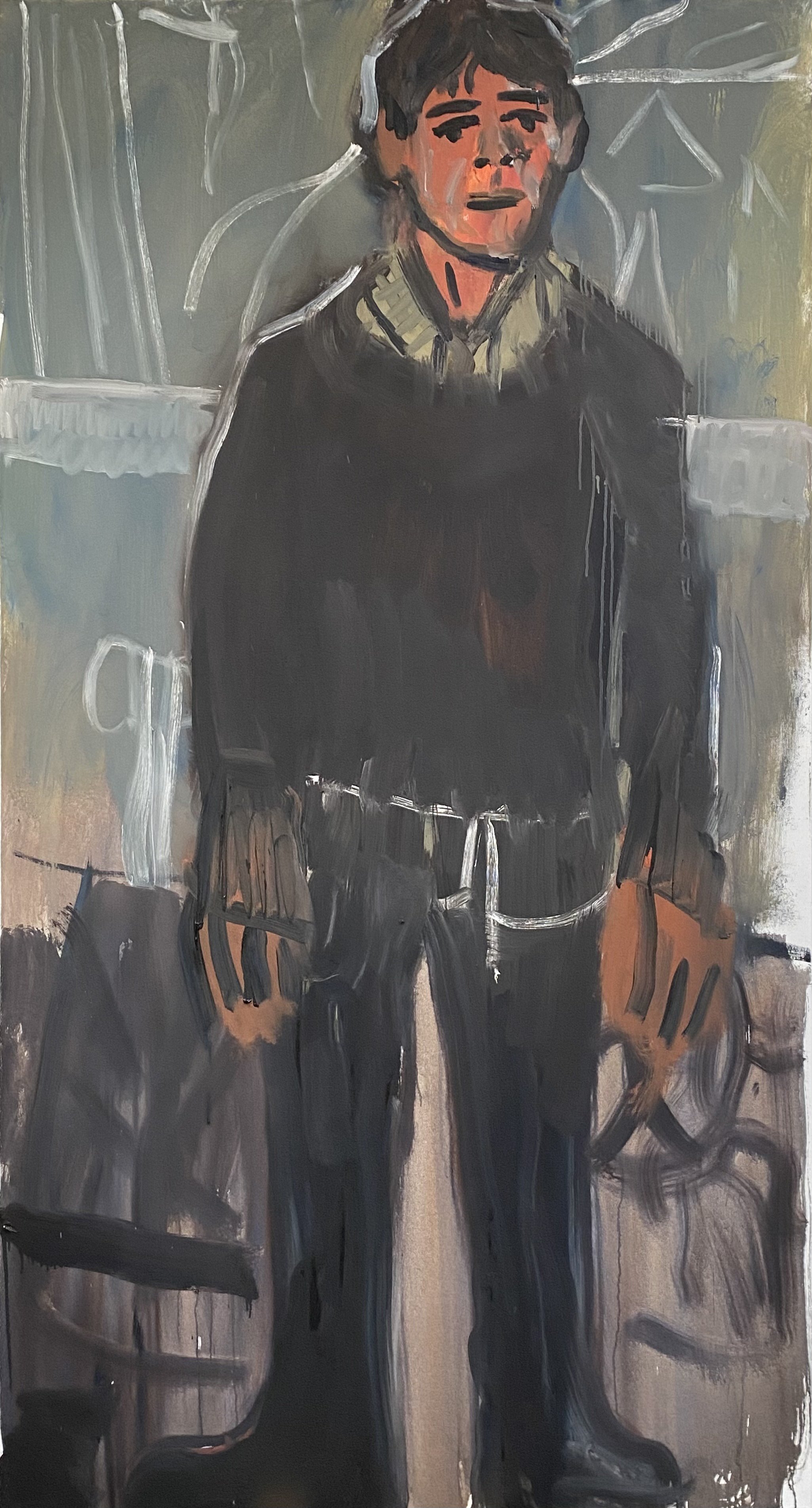 "Erlend" Oil on canvas. 195 x 105cm. 2023