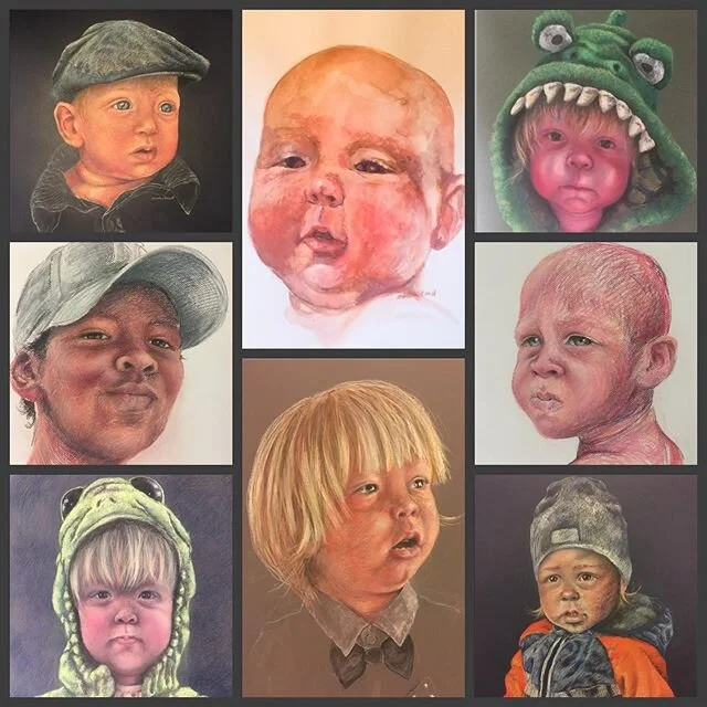 A sample of portraits and commissions done over the last couple of years. If you would like a portrait of someone, I would be happy to work with you! Please send me an e-mail: monicaolsen.art@gmail.com #art #portrait #faces #portraits #commission #fi