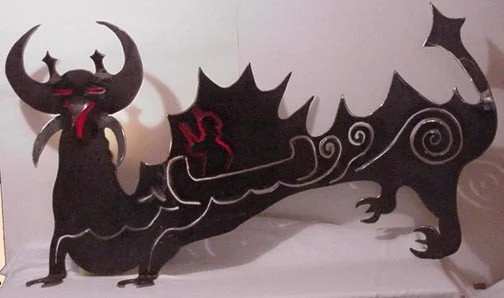 Spirtual Lynx steel to be powder caoted 24x44x10 in Sold BLG Duluth.JPG