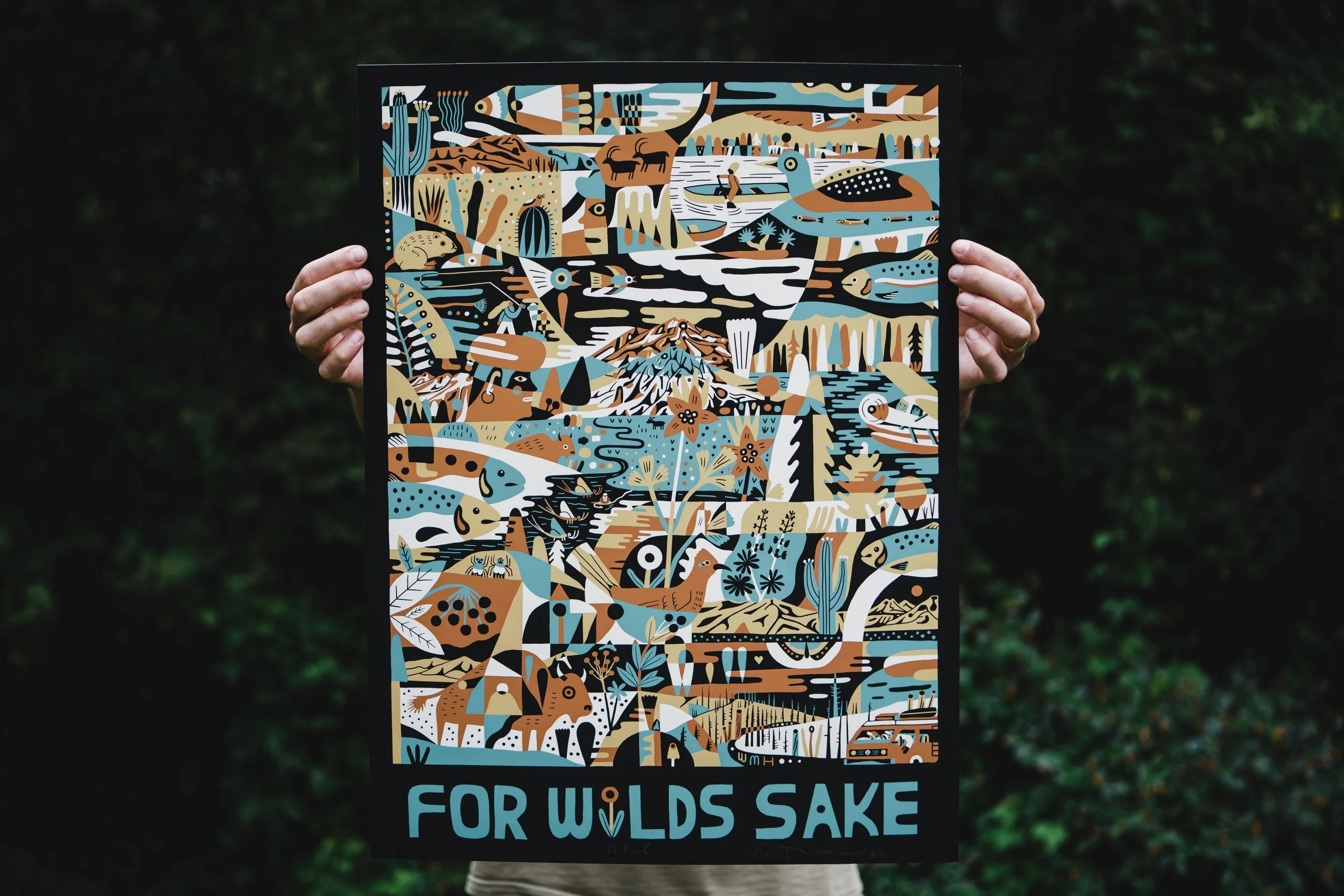 SIGNED Wyatt Hersey X Tight Loops FOR WILD'S SAKE Poster
