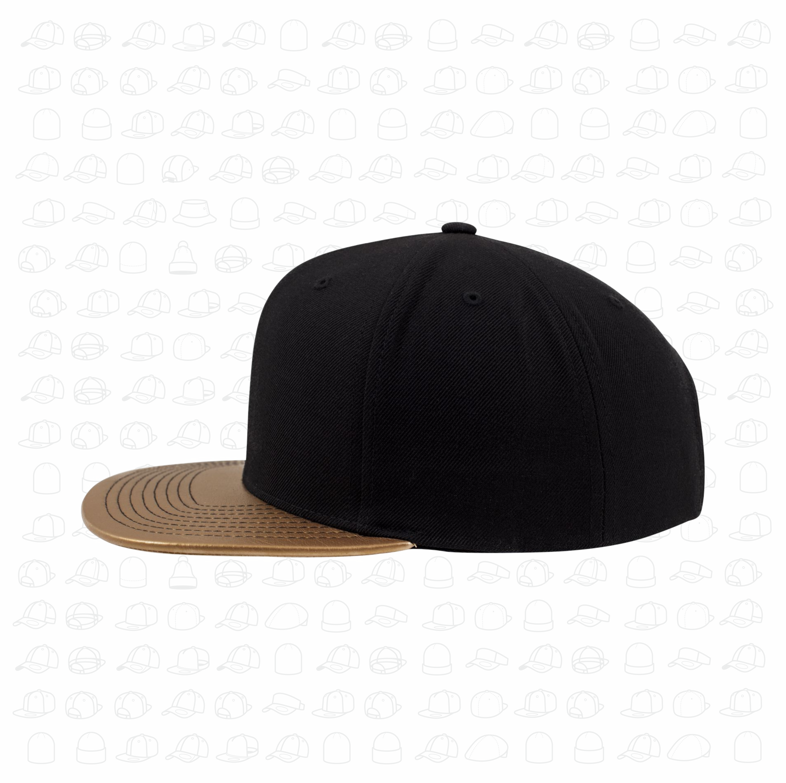 Yupoong Flexfit Metallic Visor Snapback by London Snapbacks.png