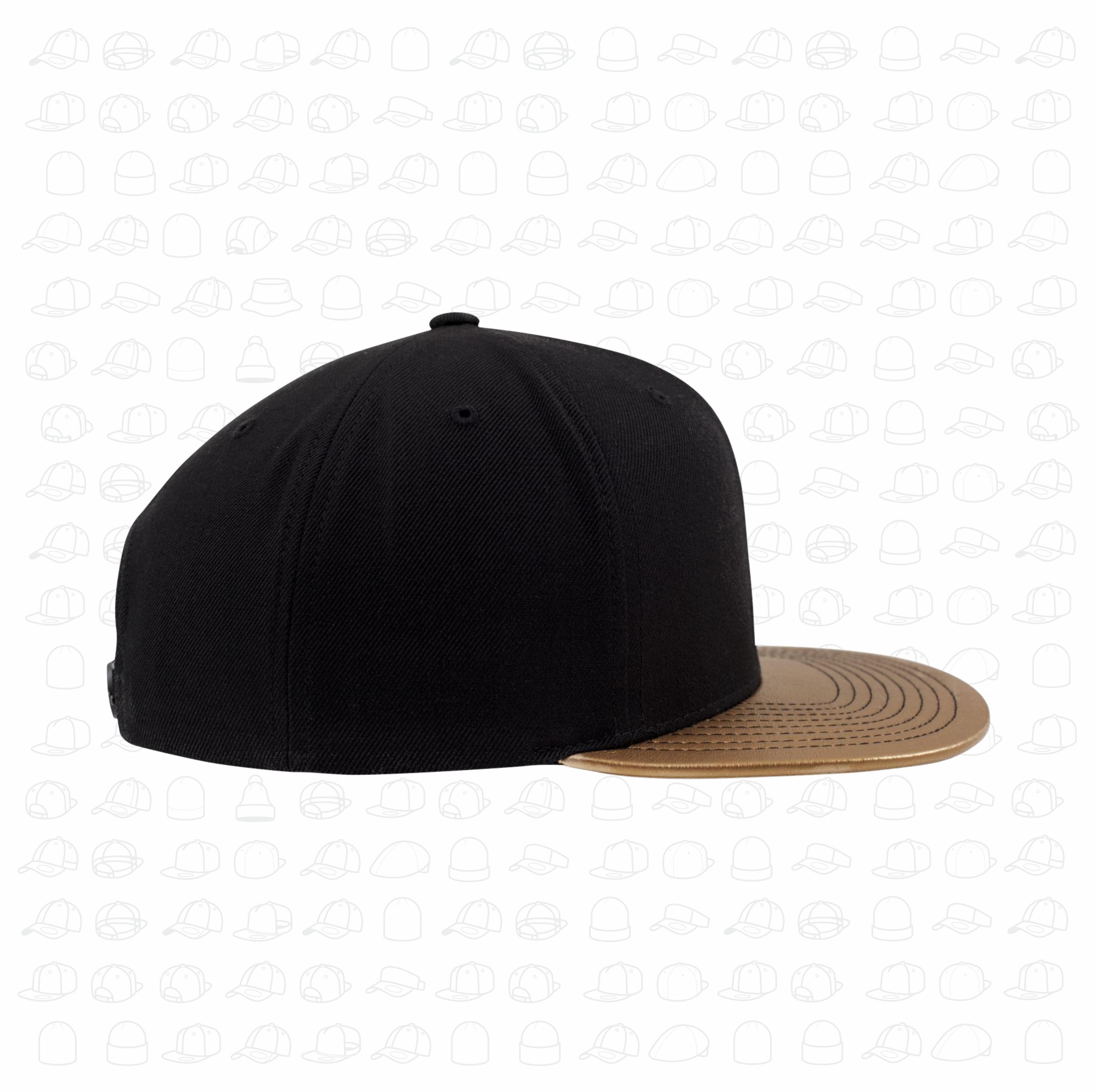 Yupoong Flexfit Metallic Visor Snapback by London Snapbacks.png
