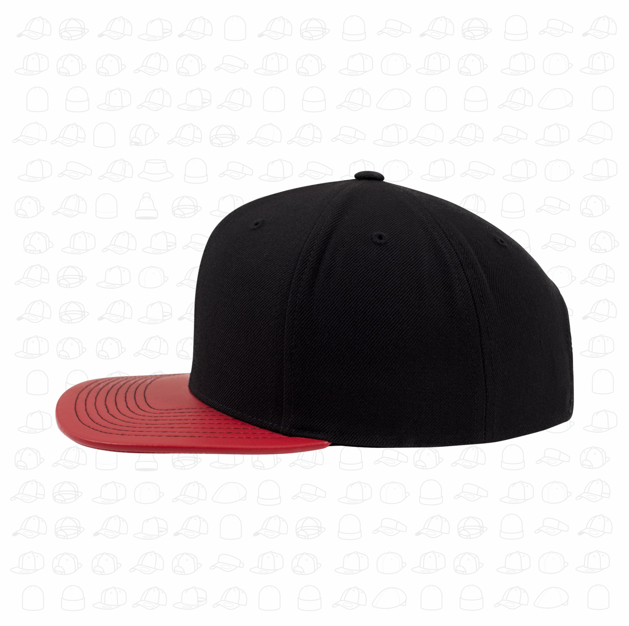 Yupoong Flexfit Metallic Visor Snapback by London Snapbacks.png