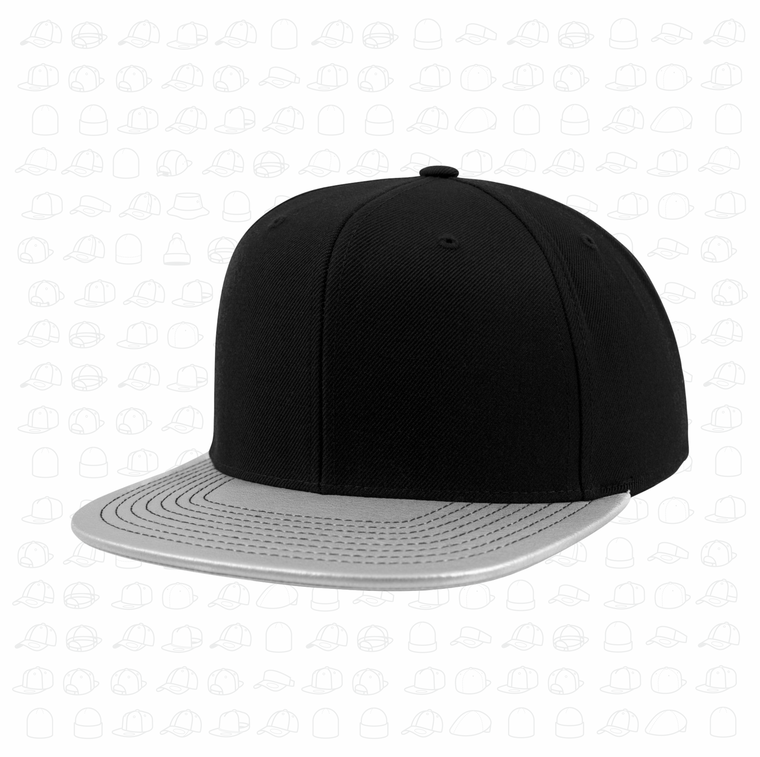 Yupoong Flexfit Metallic Visor Snapback by London Snapbacks.png