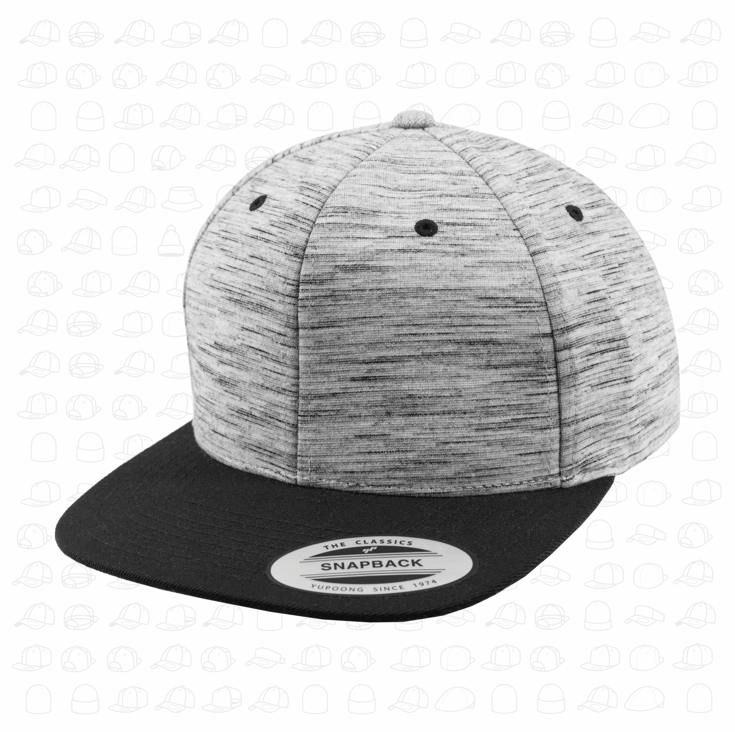 Stripes Melange Crown Snapback