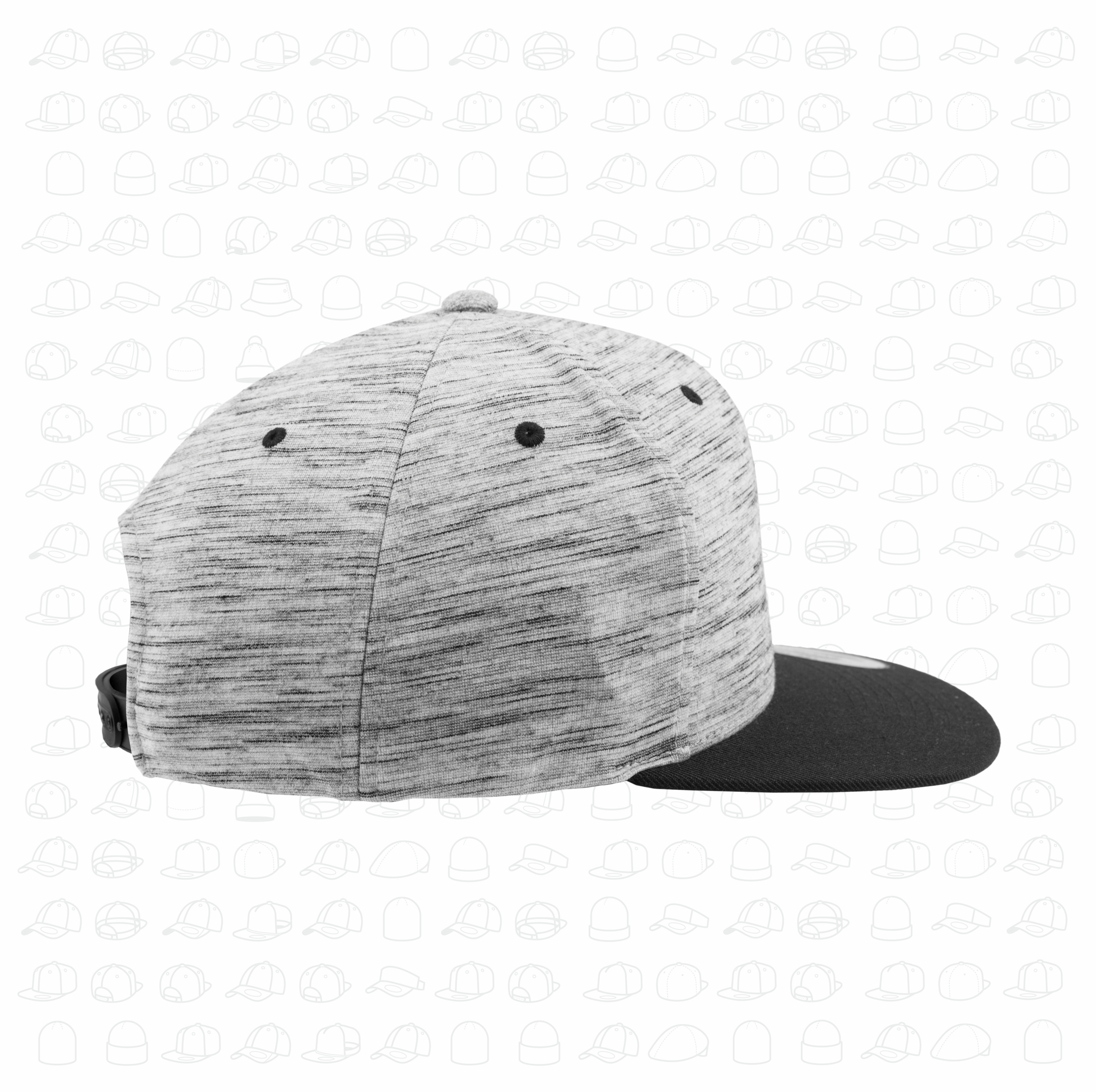 Yupoong Flexfit Stripes Melange Snapback by London Snapbacks.png