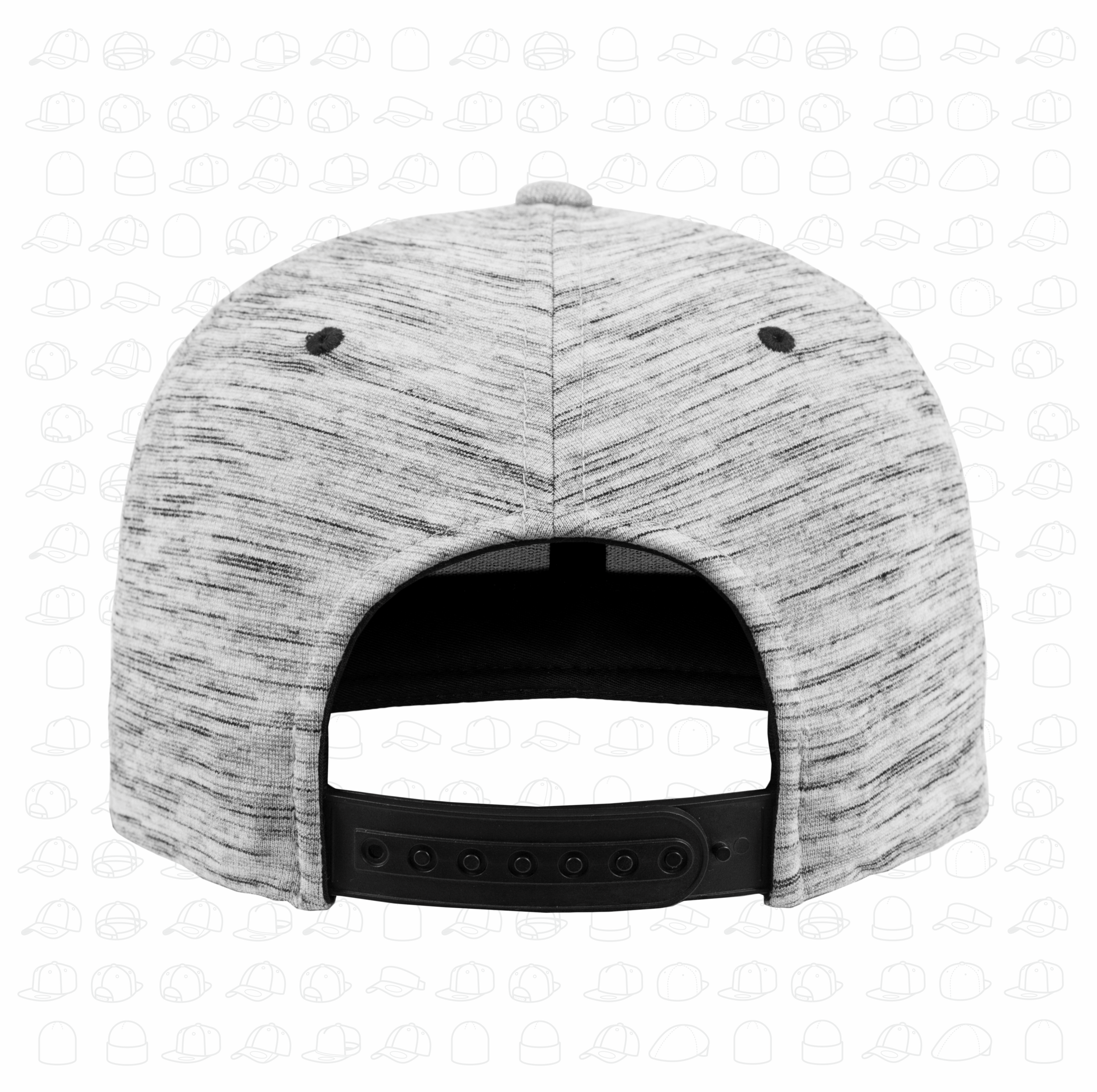 Yupoong Flexfit Stripes Melange Snapback by London Snapbacks.png