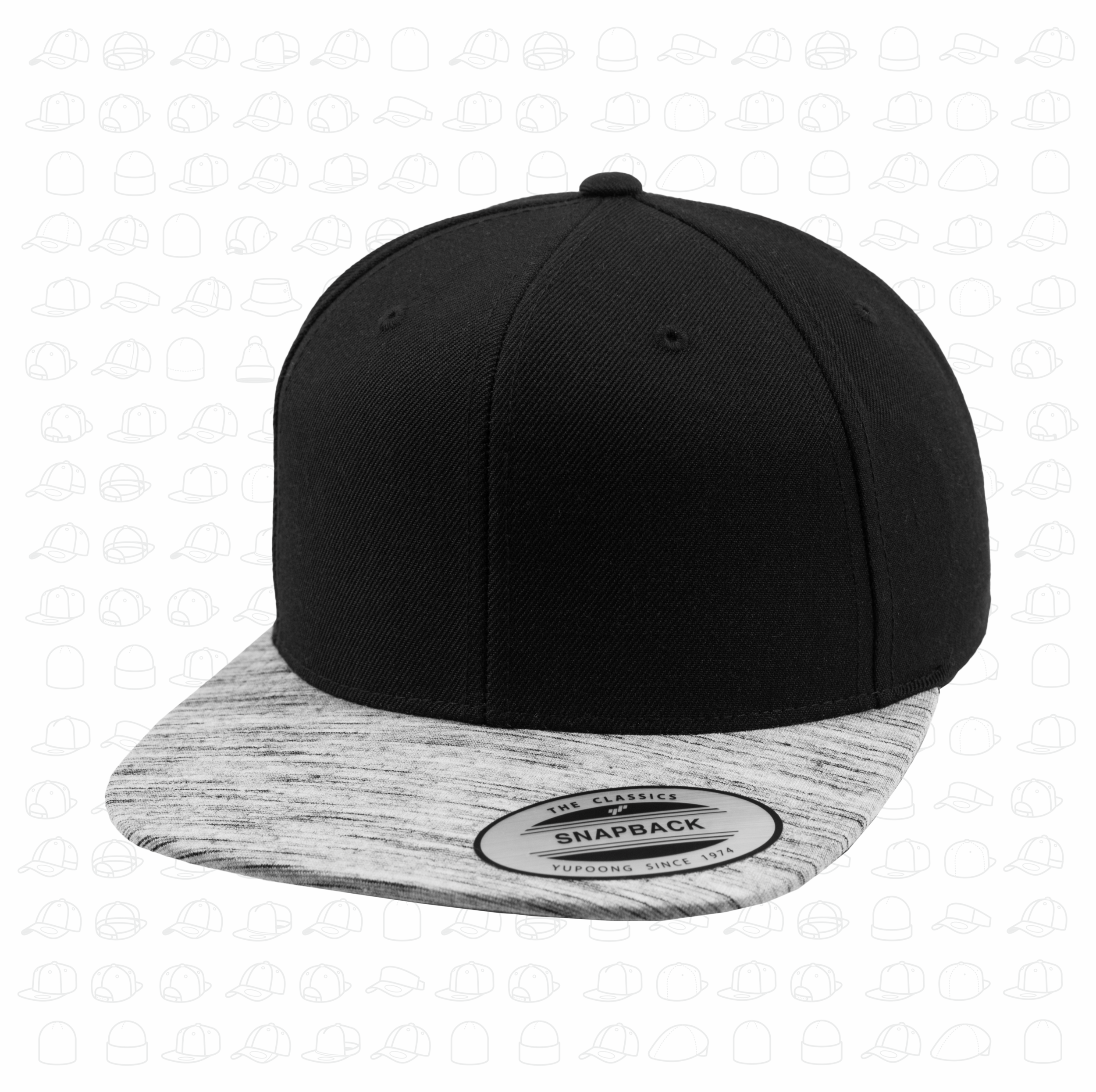Stripes Melange Visor Snapback