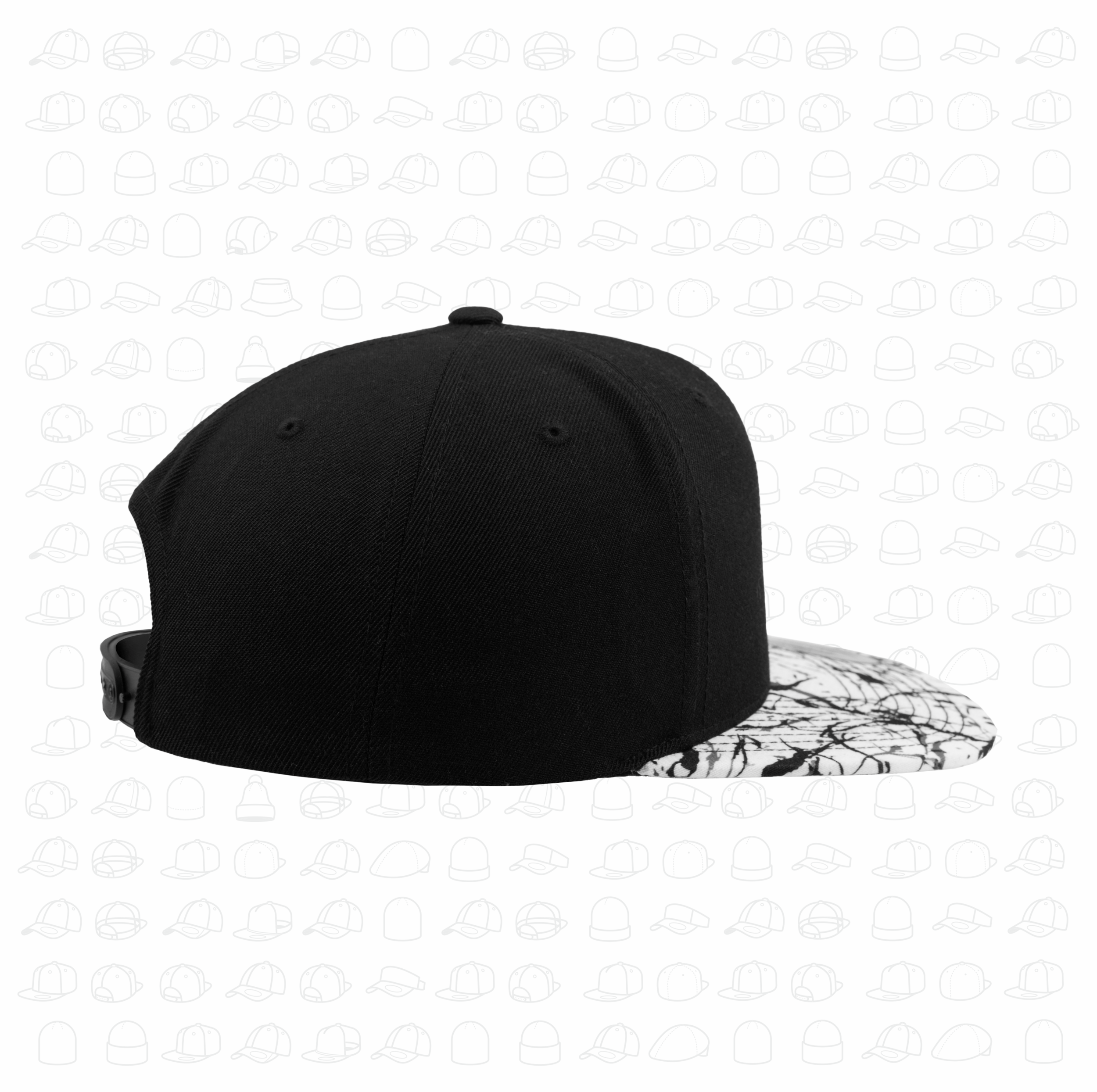 Yupoong Flexfit Painted Visor Snapback by London Snapbacks.png