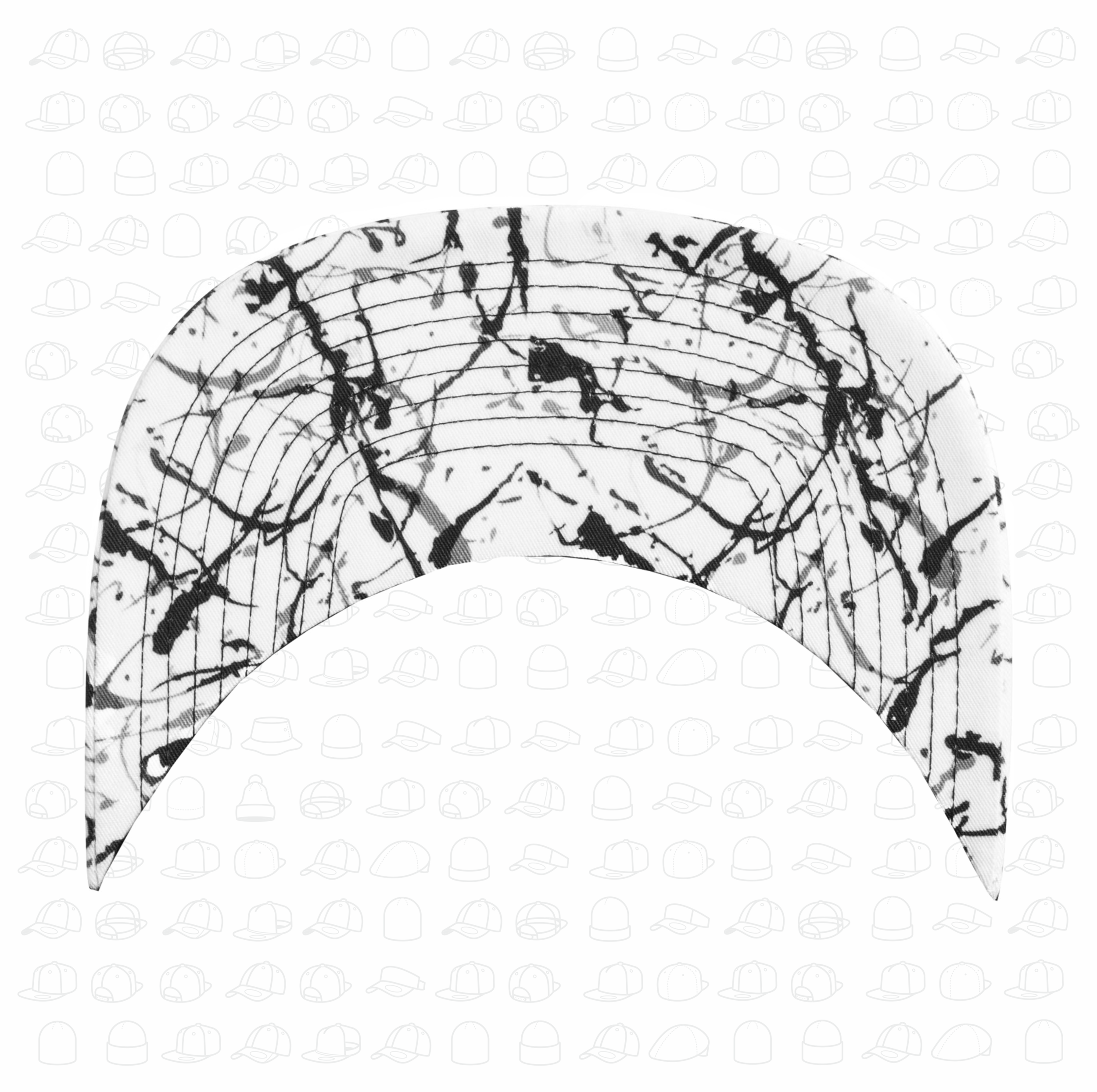 Yupoong Flexfit Painted Visor Snapback by London Snapbacks.png