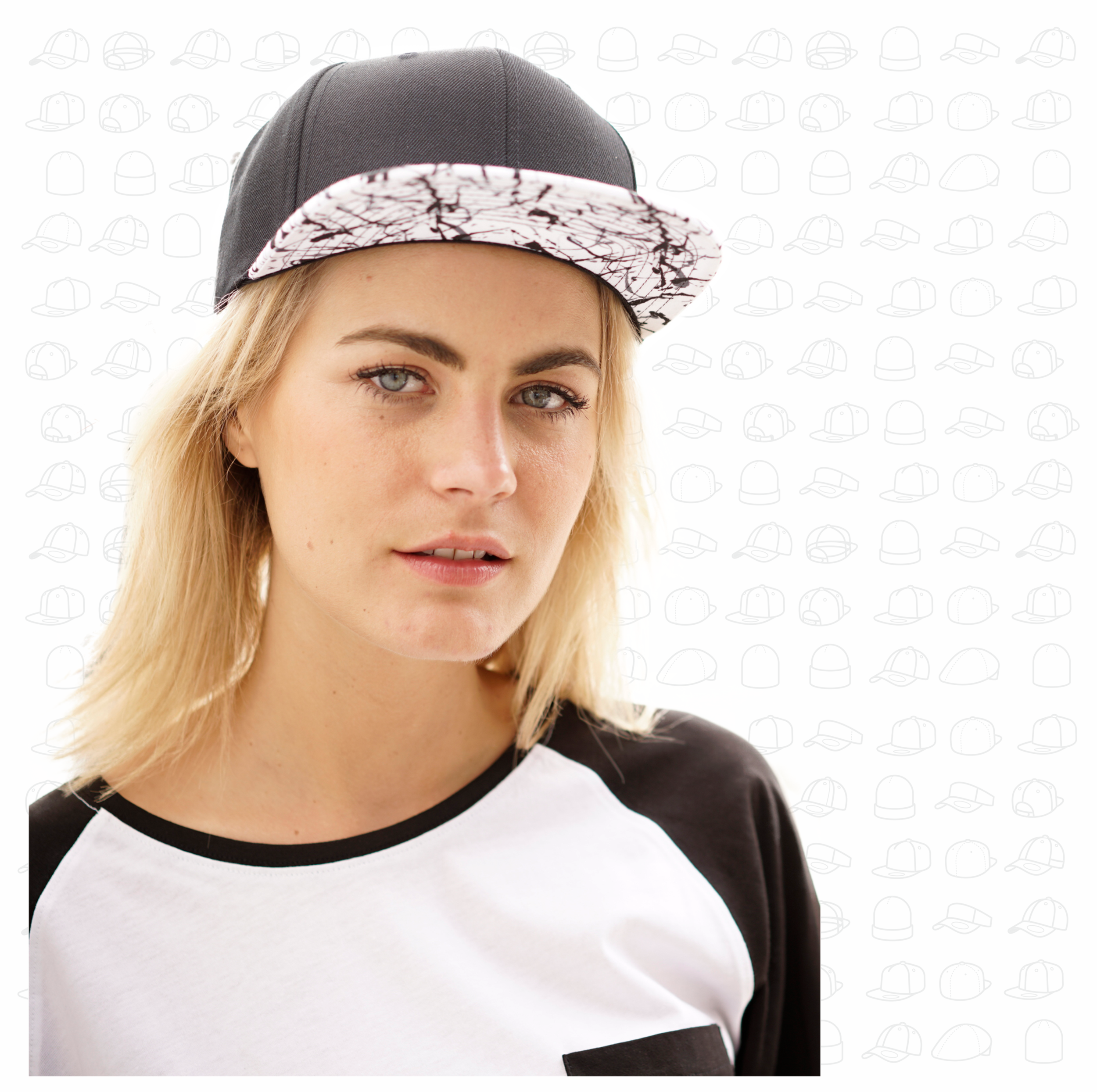 Yupoong Flexfit Painted Visor Snapback by London Snapbacks.png