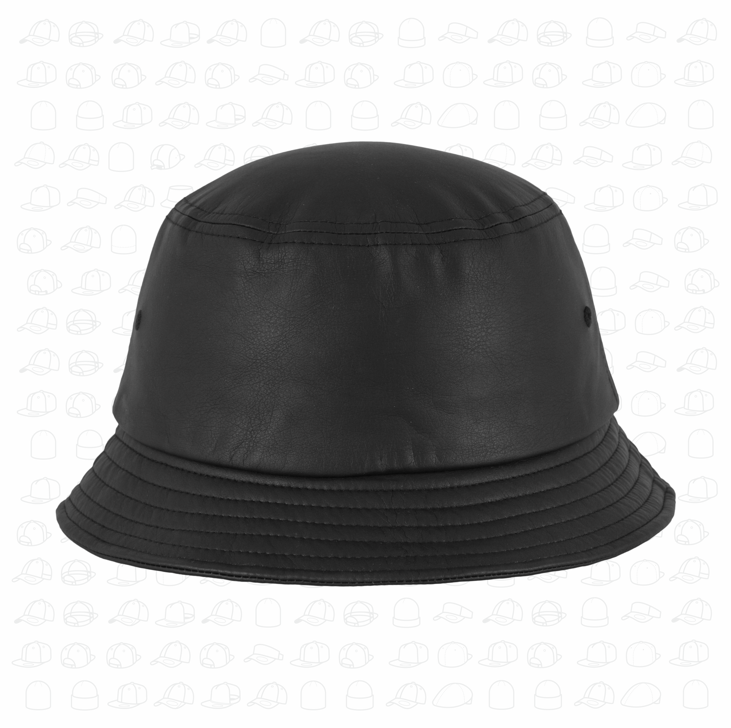 Yupoong Flexfit Leather Bucket hat by London Snapbacks.png