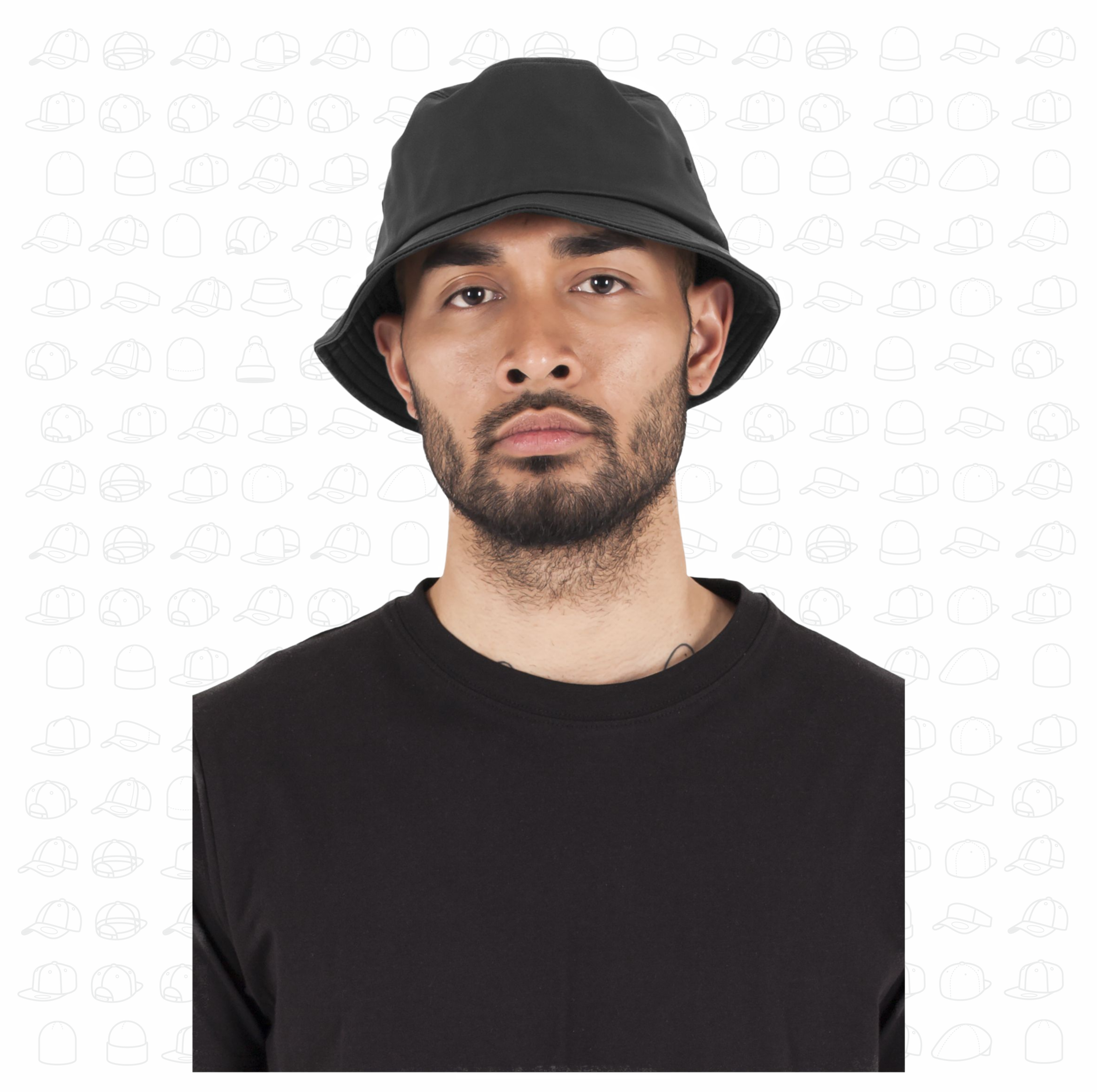Yupoong Flexfit Leather Bucket hat by London Snapbacks.png
