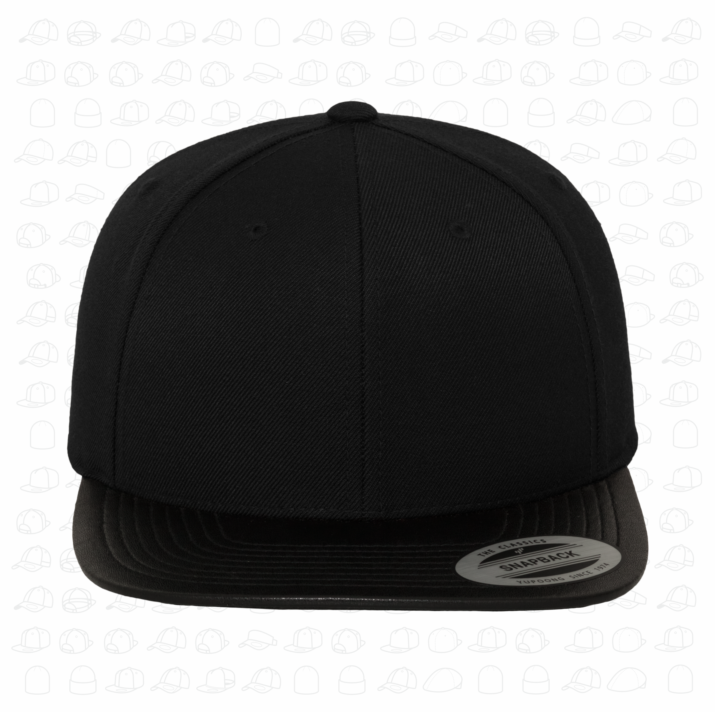 Yupoong Flexfit Leather visor Snapback by London Snapbacks.png