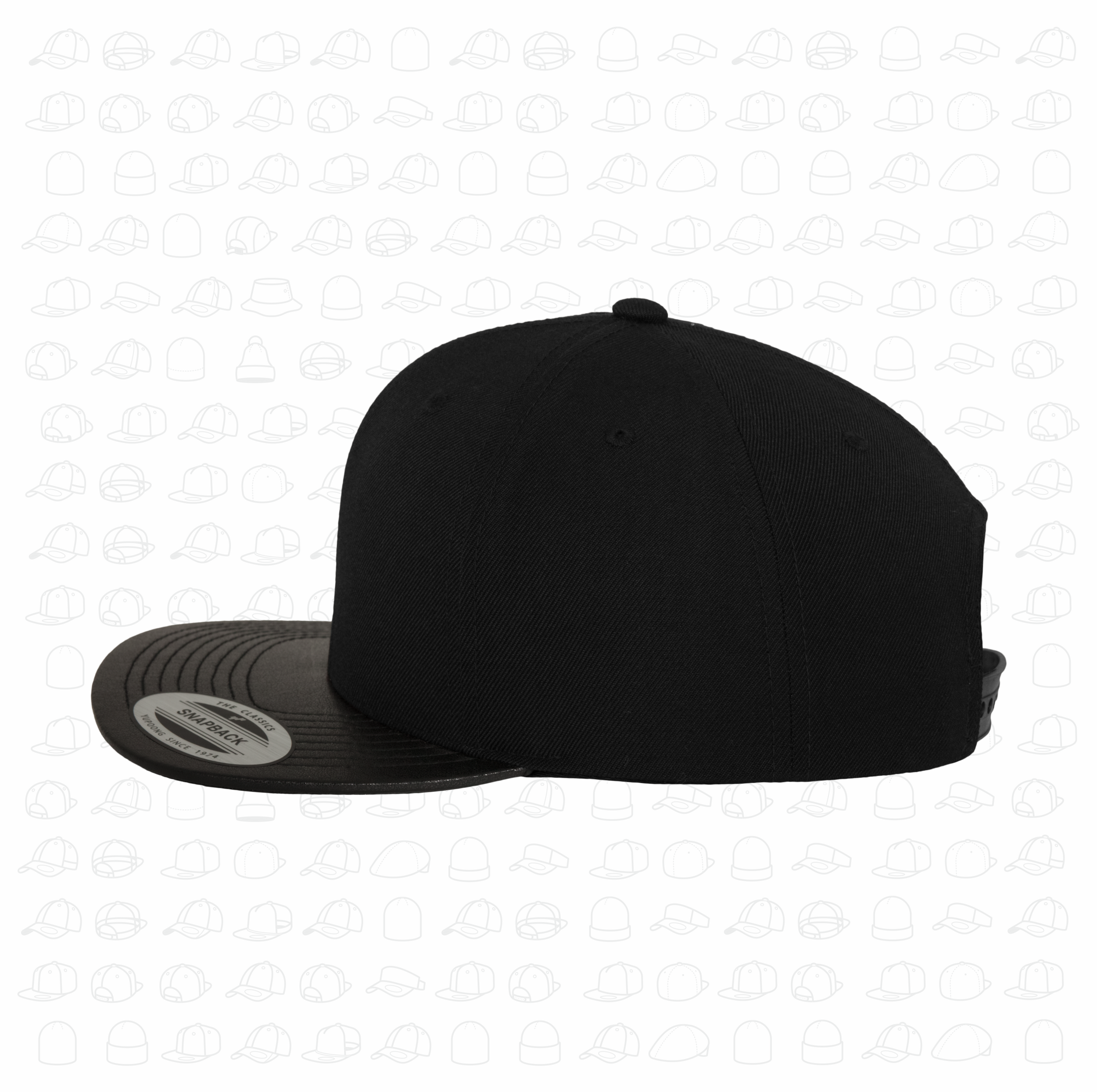 Yupoong Flexfit Leather visor Snapback by London Snapbacks.png