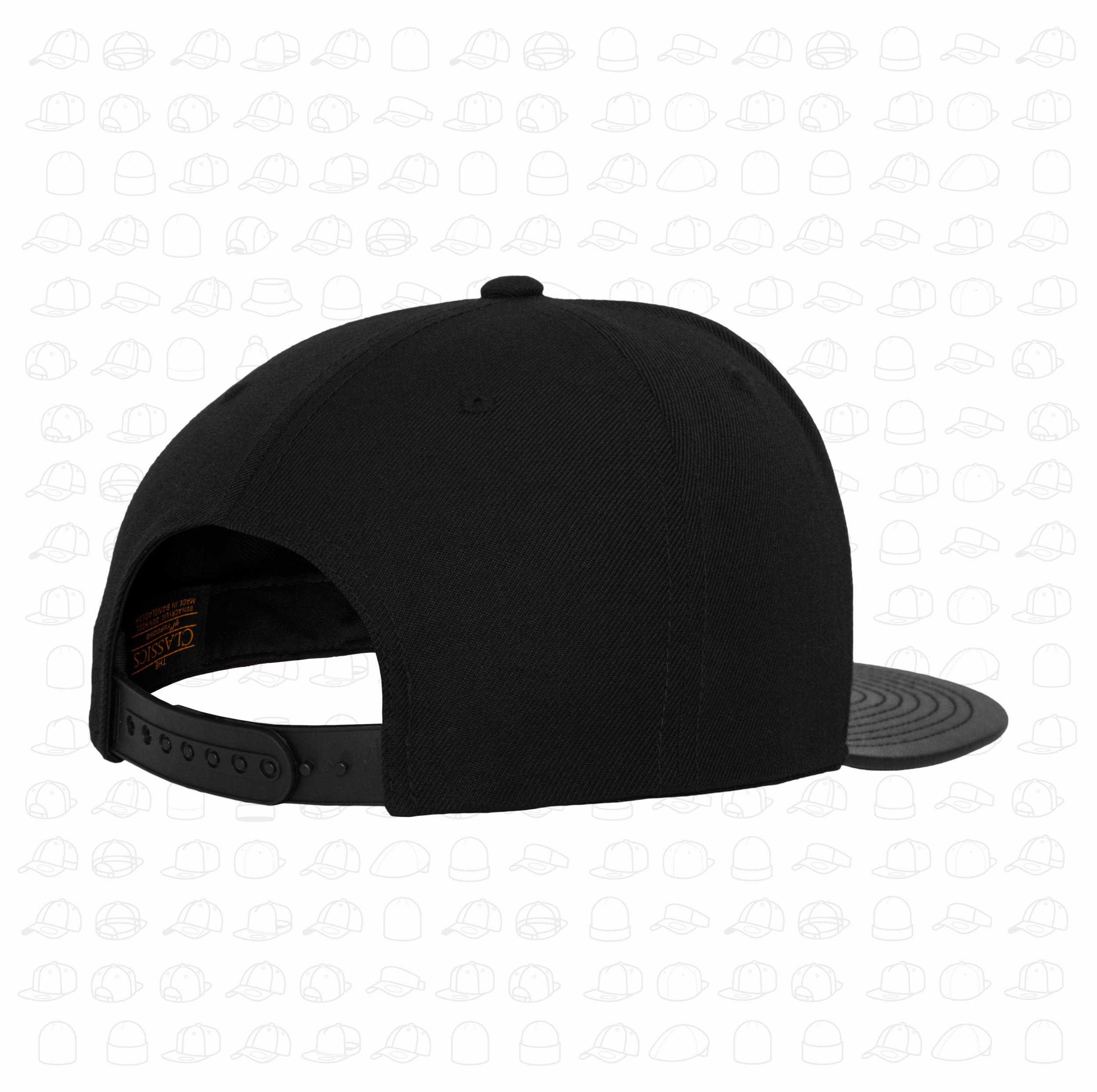Yupoong Flexfit Leather visor Snapback by London Snapbacks.png