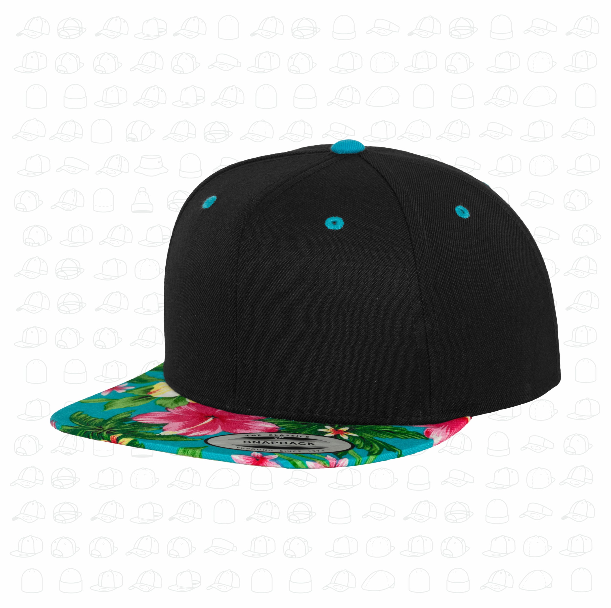 Yupoong Flexfit Hawaiian Snapback by London Snapbacks.png
