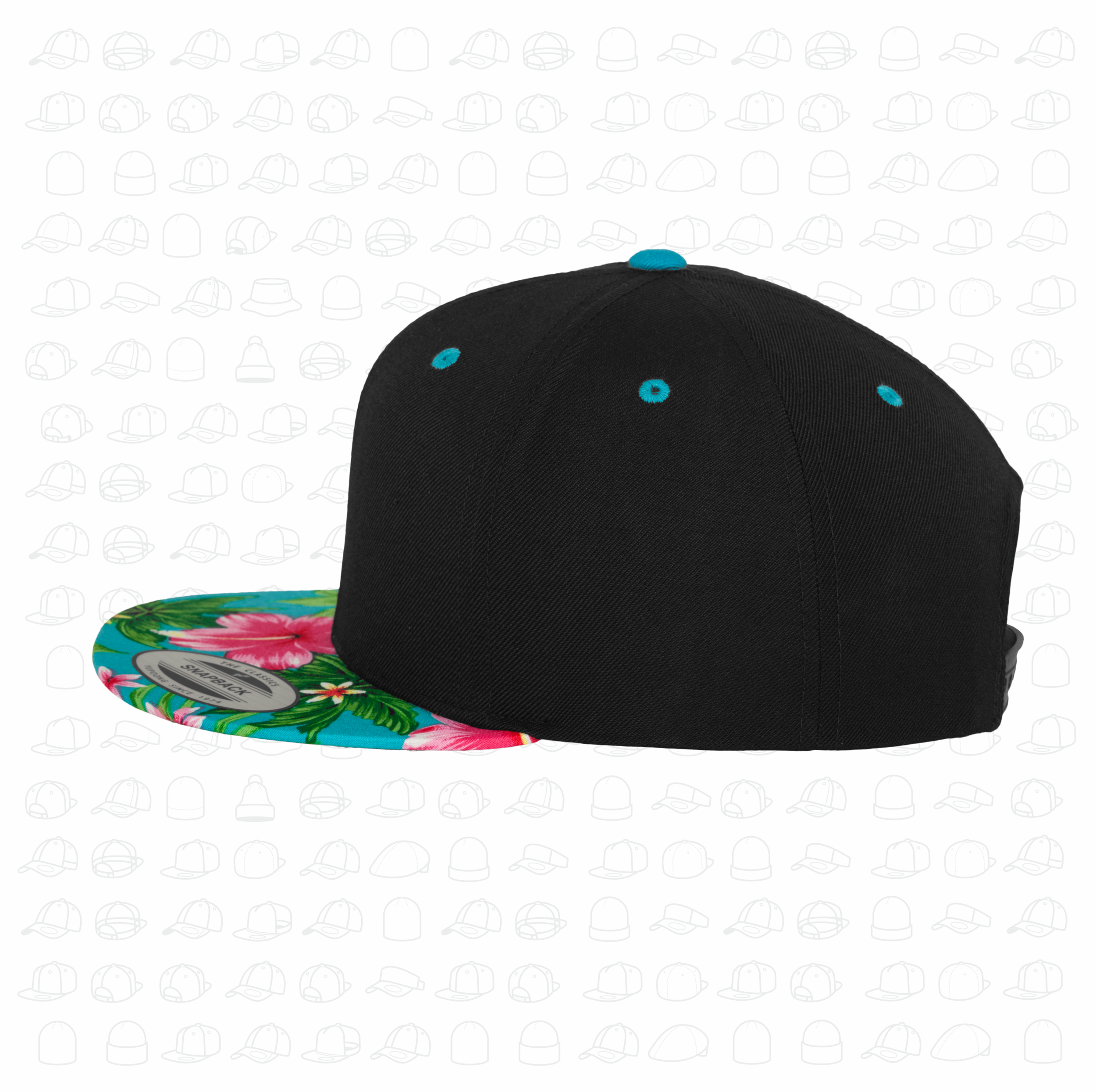 Yupoong Flexfit Hawaiian Snapback by London Snapbacks.png