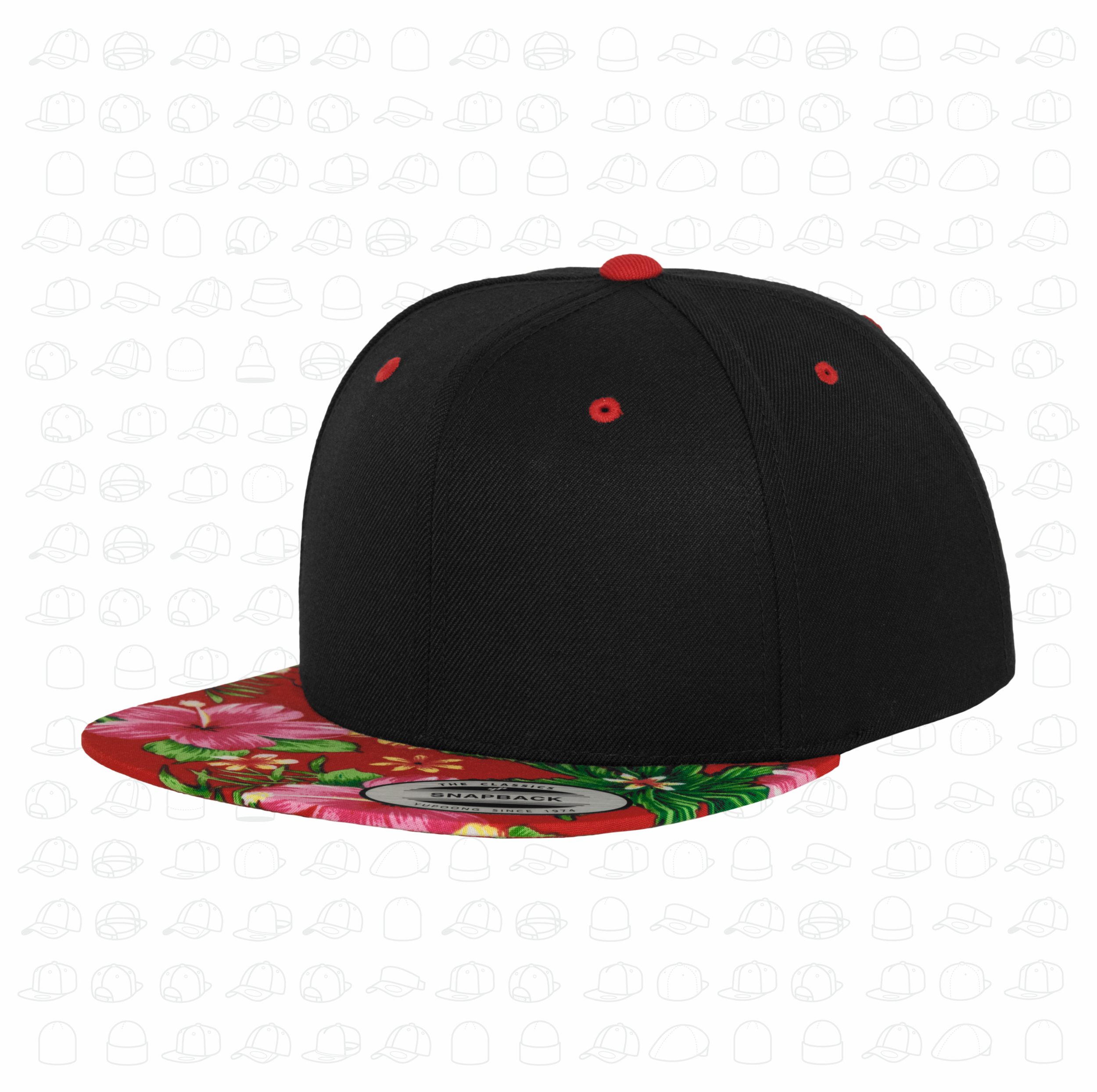 Yupoong Flexfit Hawaiian Snapback by London Snapbacks.png