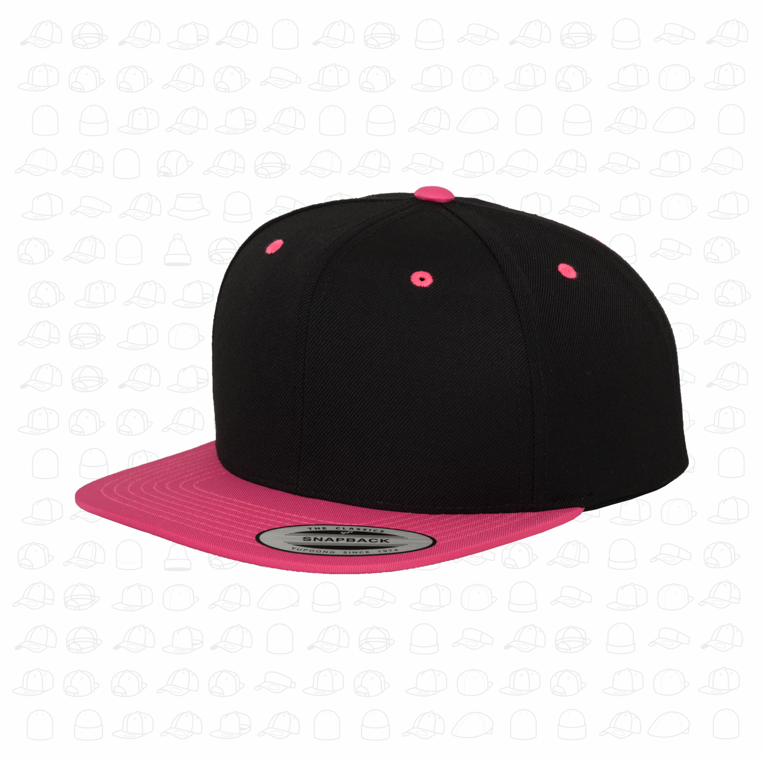 Yupoong Classic Two Tone Neon Snapback - 4 Colours