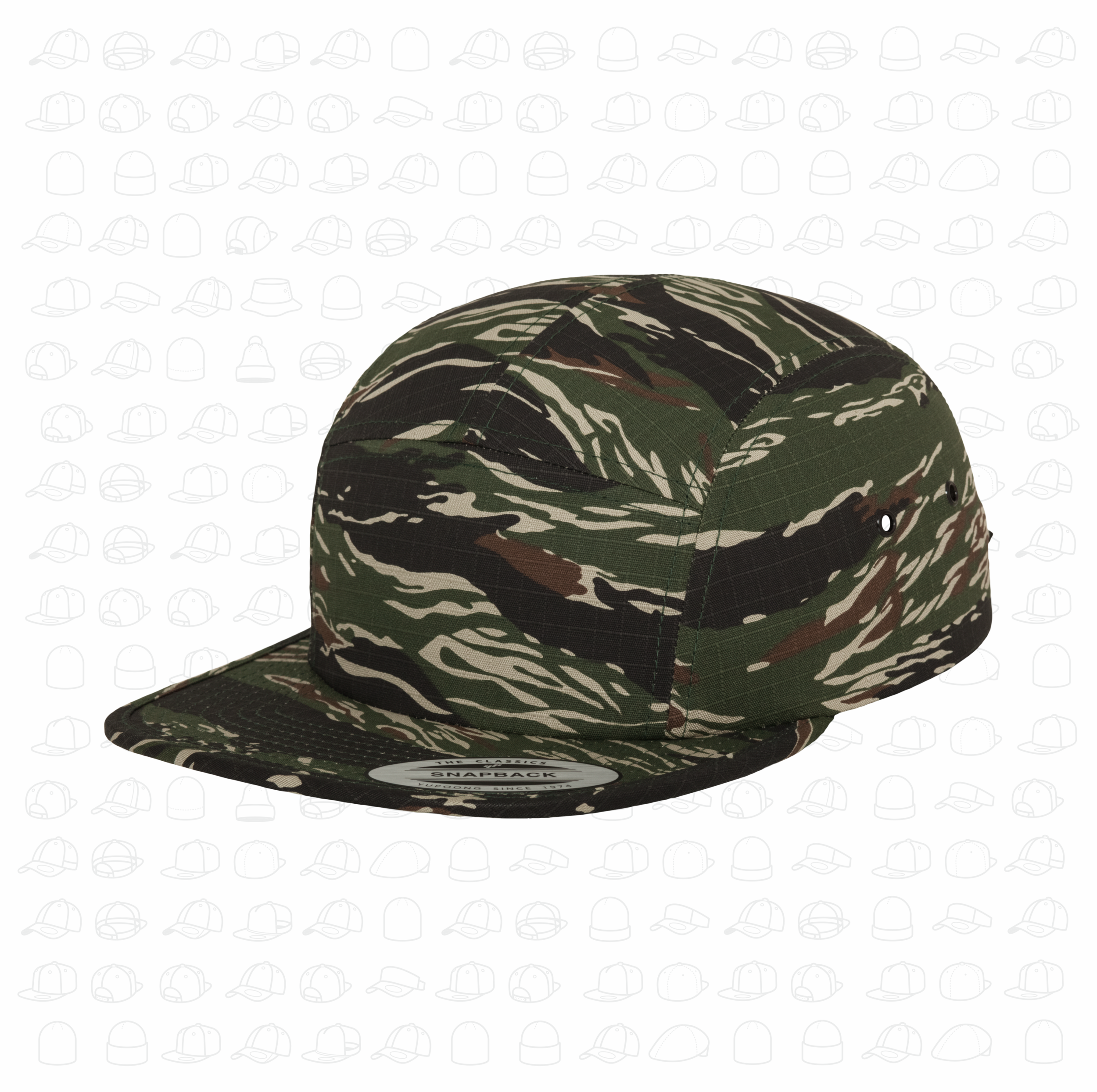 5 Panel Jockey Cap - 9 Colours