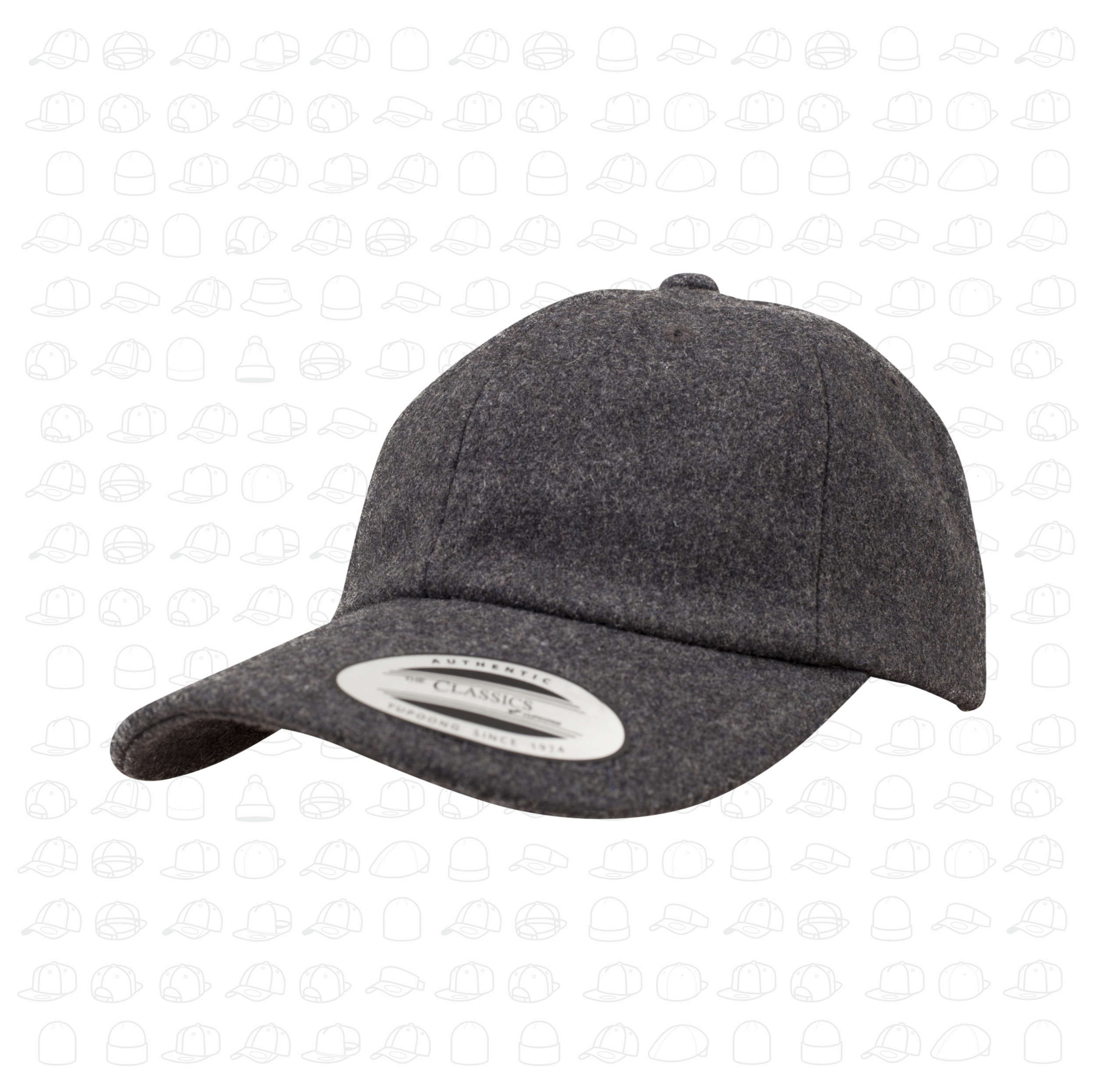 Low Profile Melton Wool Dad Cap