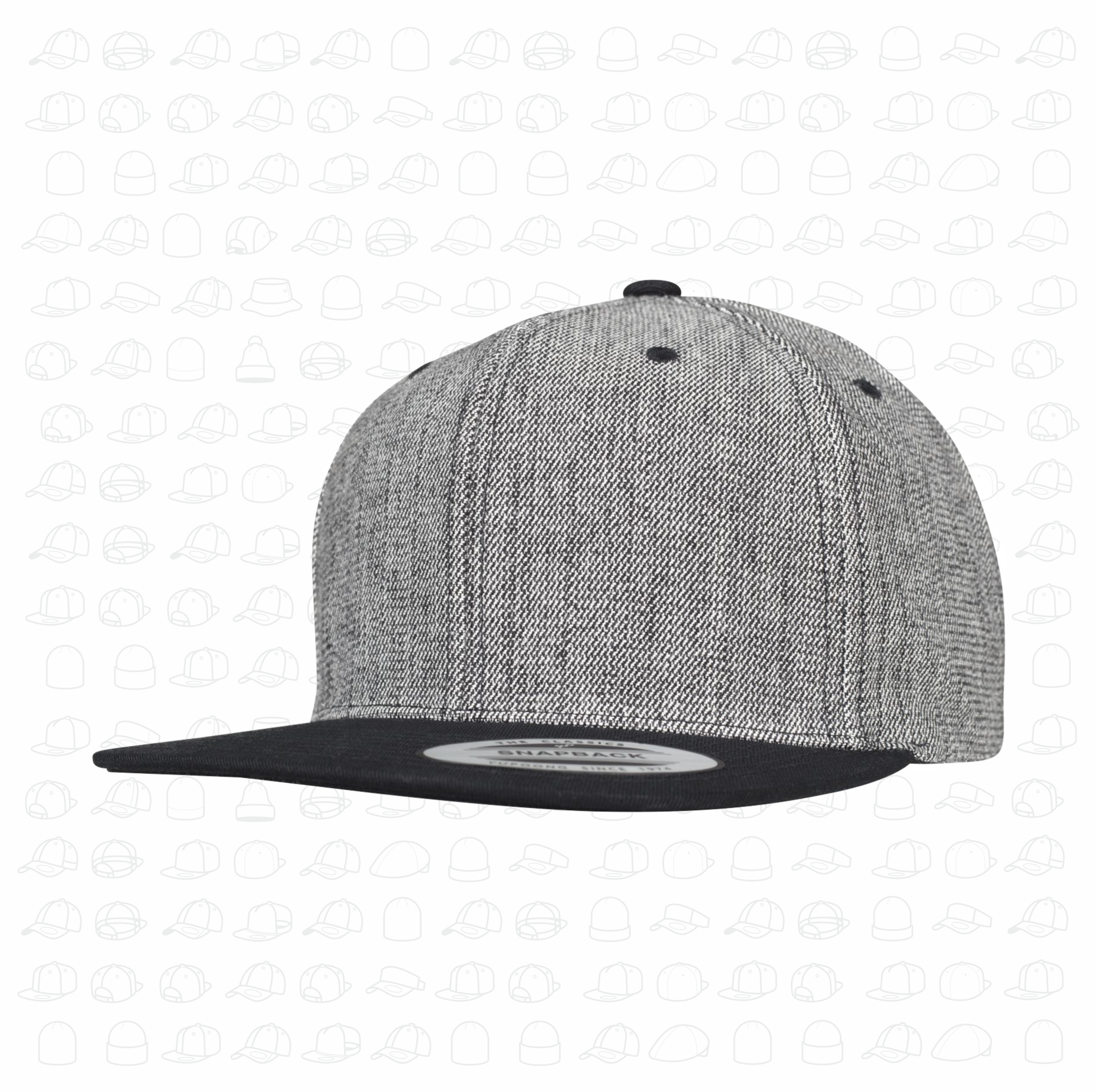 Melange Solid Snapback