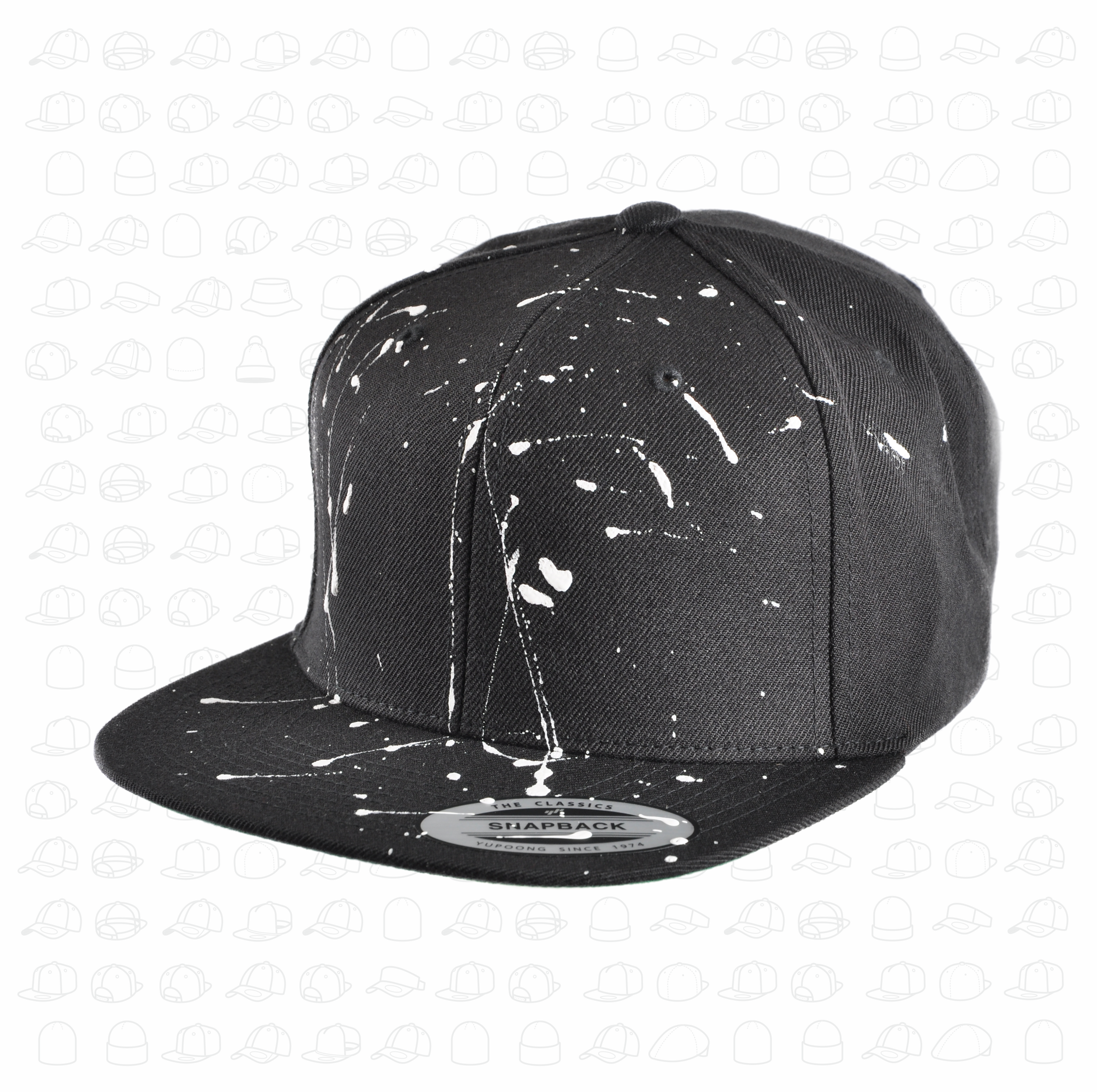 Classic Black Painted Snapback