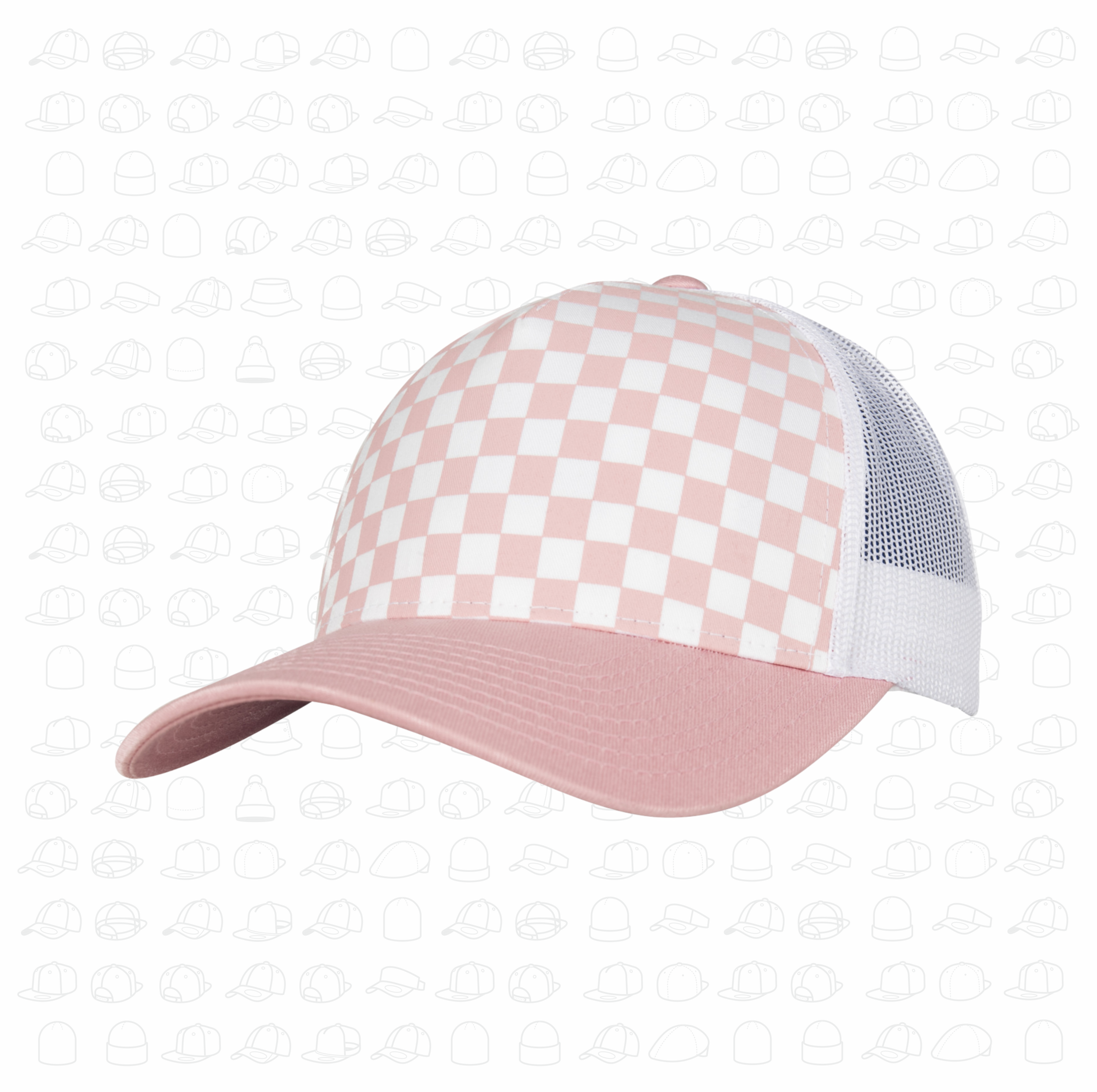 Checkerboard Retro Trucker