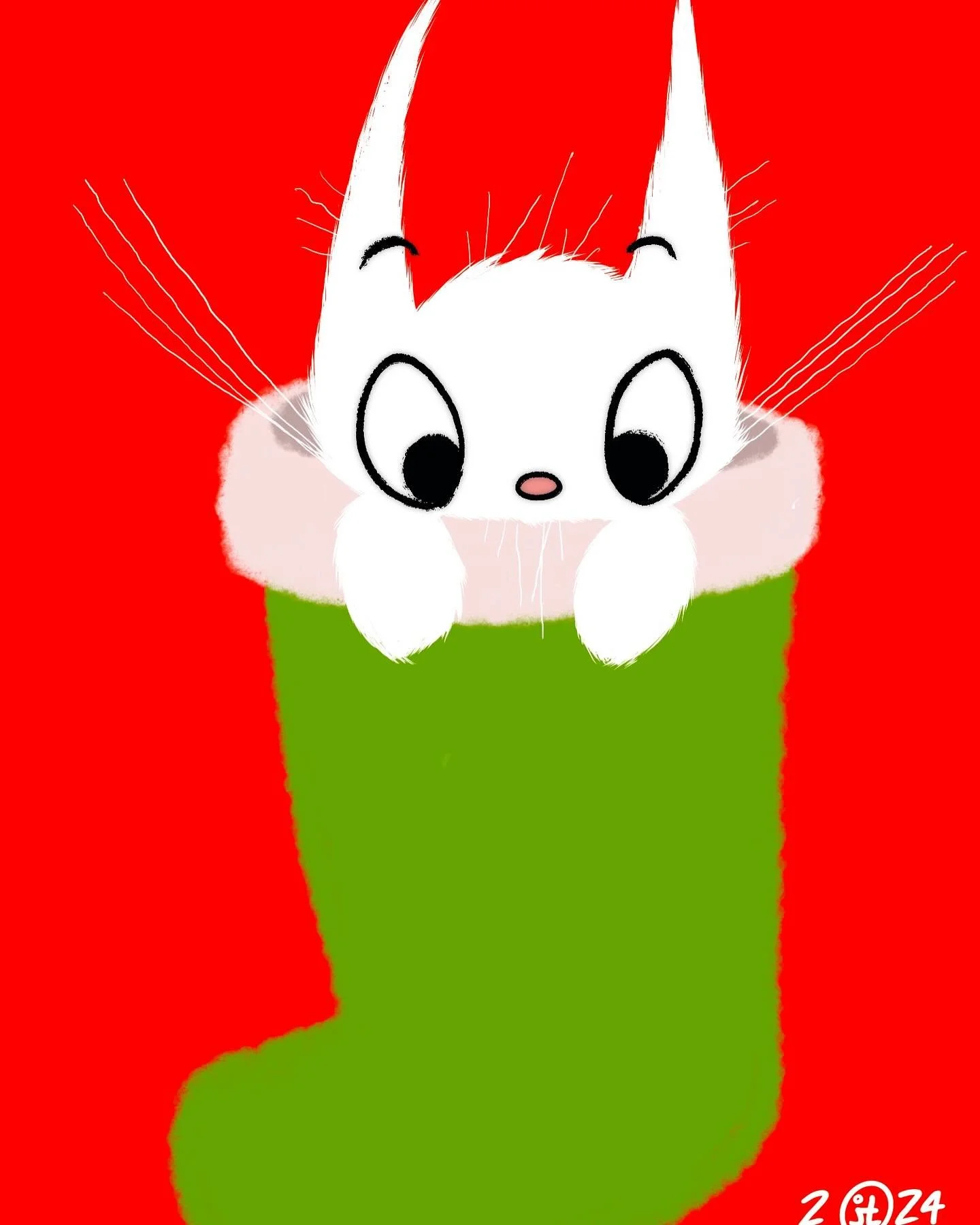 Kitty and Christmas 3. 

#tankard #jeremytankard #illustration #digitalart #procreate #sketch #card #doodle