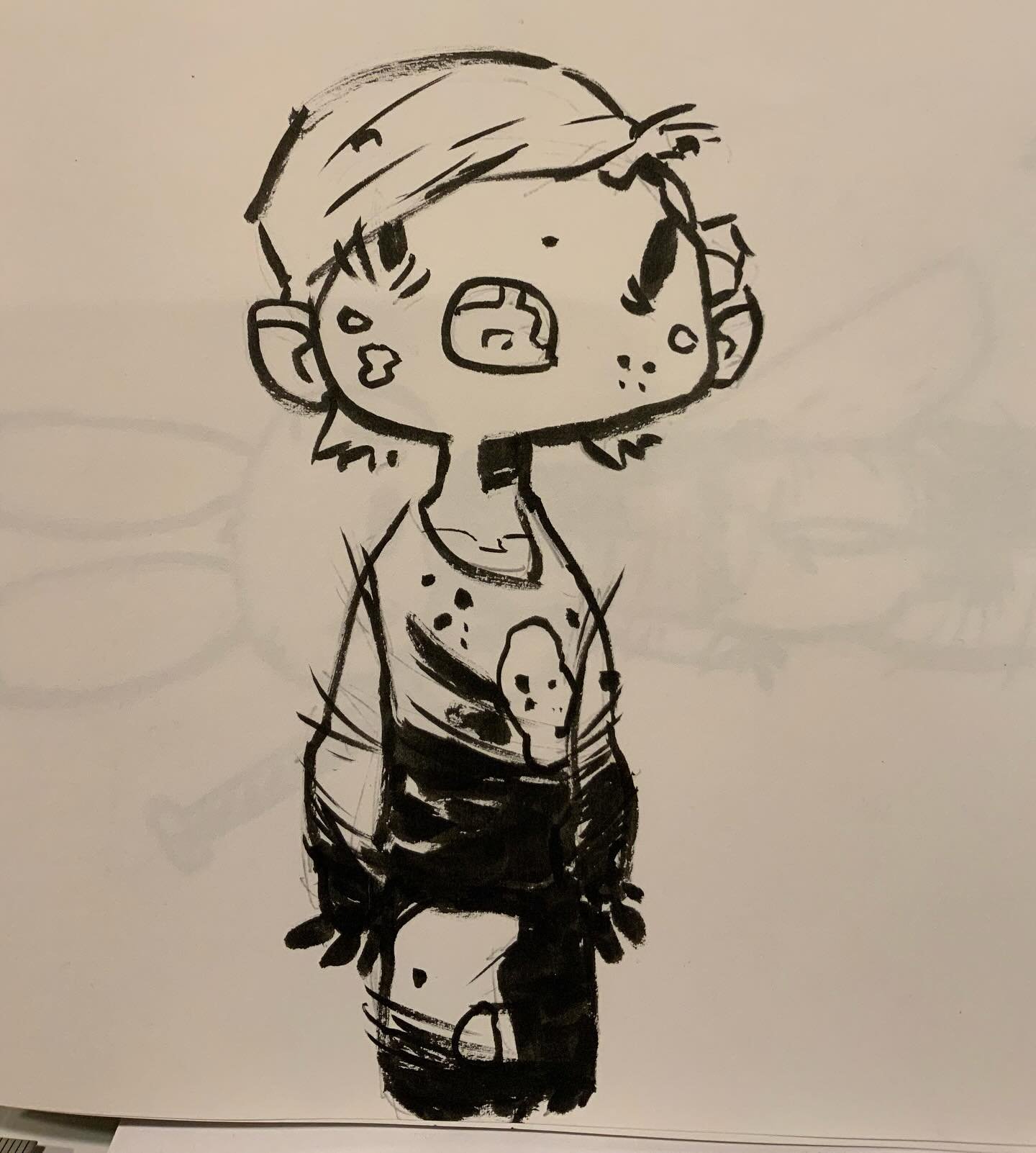 Here he is again. Slowly, slowly figuring out what he looks like. I&rsquo;ve got a good story for him so have to make his design is perfect as well.