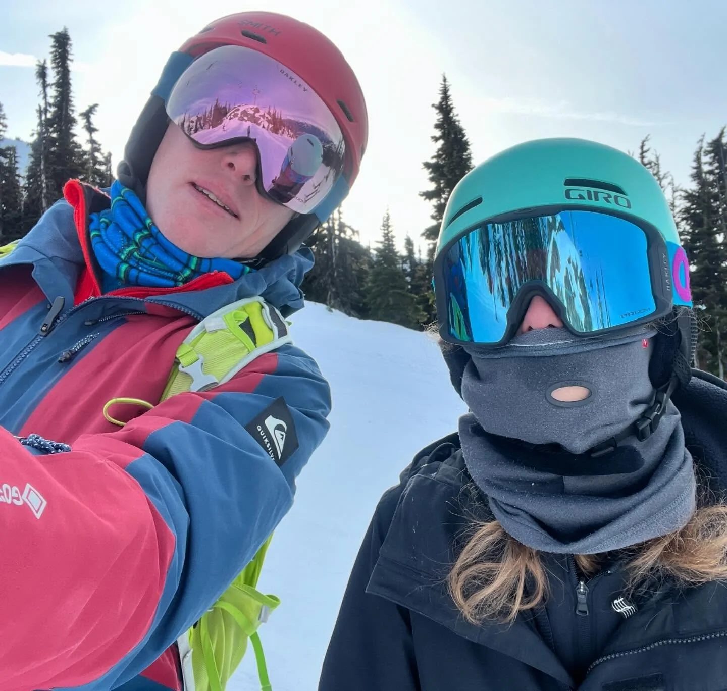 Snowy and cold boys. But happy, too!