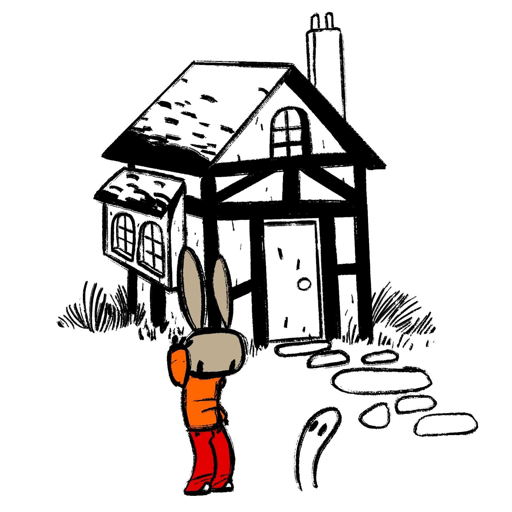 Another slide that I drew for that presentation. 

#rabbit #jeremytankard #digitalart #procreate #tankard