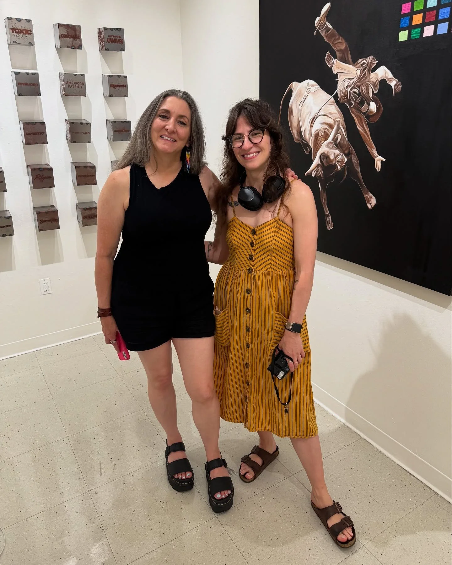 Open Studios! Go follow these great artists!
Julie and Olga!
Me and Em!
Me and Julie!
Me and Jacquie! Who just finished her thesis defense! πππ
A cute little photo gallery on our walk home πΈ
Wednesday night Skate night!! So cool and so many peopl