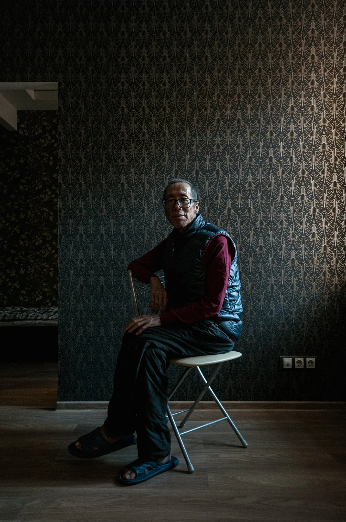 My friend Viktor poses for a portrait in his apartment in St. Petersburg, Russia.