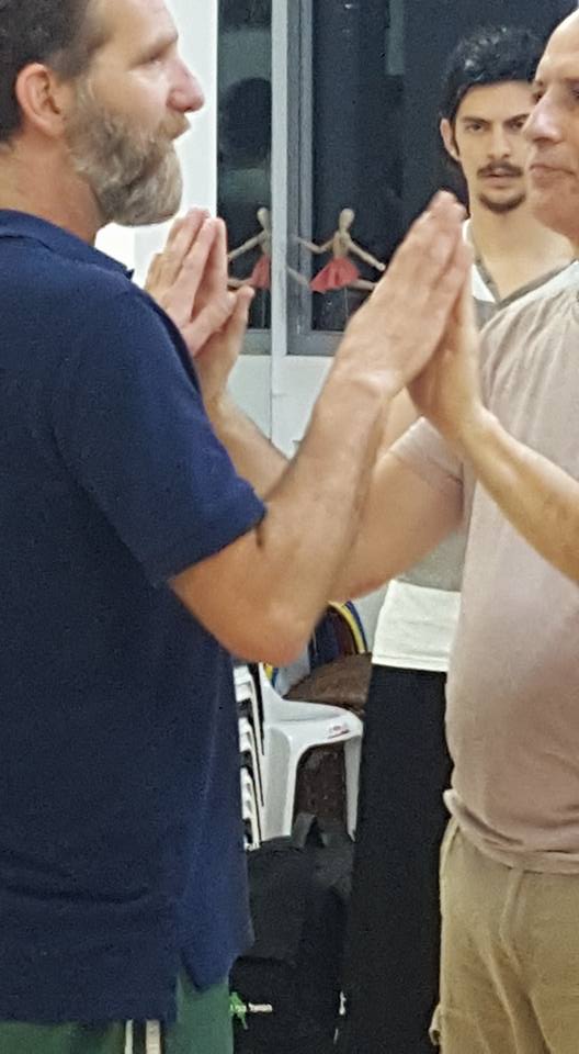 Teaching huajin (continuous changing power) in Israel.