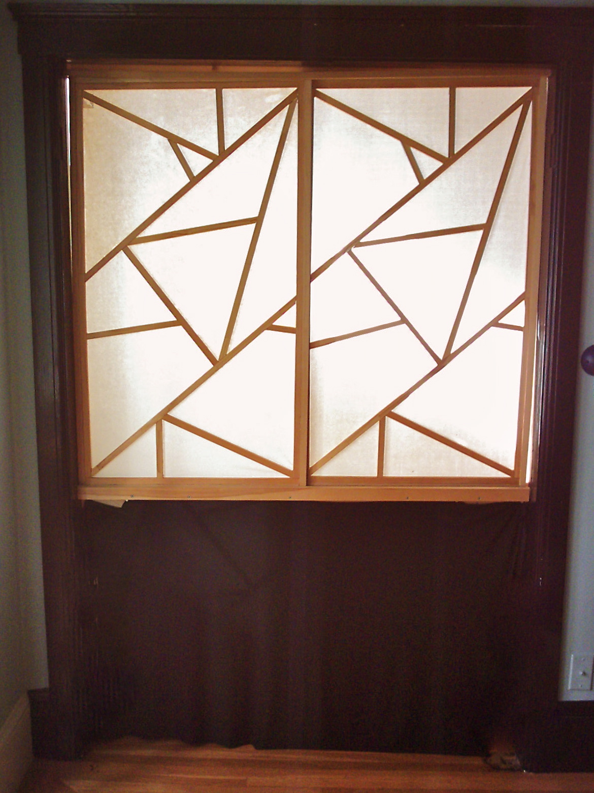 The shoji screen door to my quiet room, 1997.