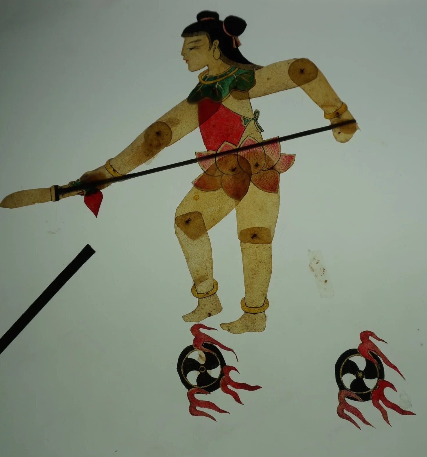 Nezha riding wind-fire wheels