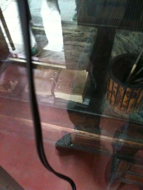 Lao She’s Diary open to 1966, his home is now a museum. The image is from Twitter.