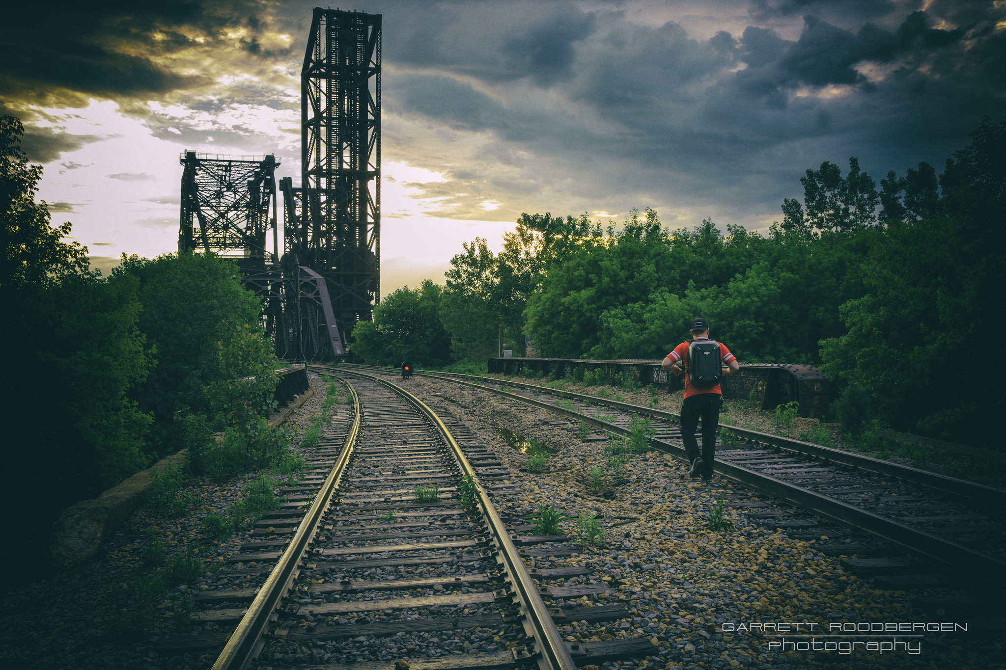 Walk #photographyislife #photography #canon #chicago #citylife #sunset #life #train #tracks #railroad #walk #bridge #sky #lonely #walkingdead #homage #apocalypse #after #empty #world #light