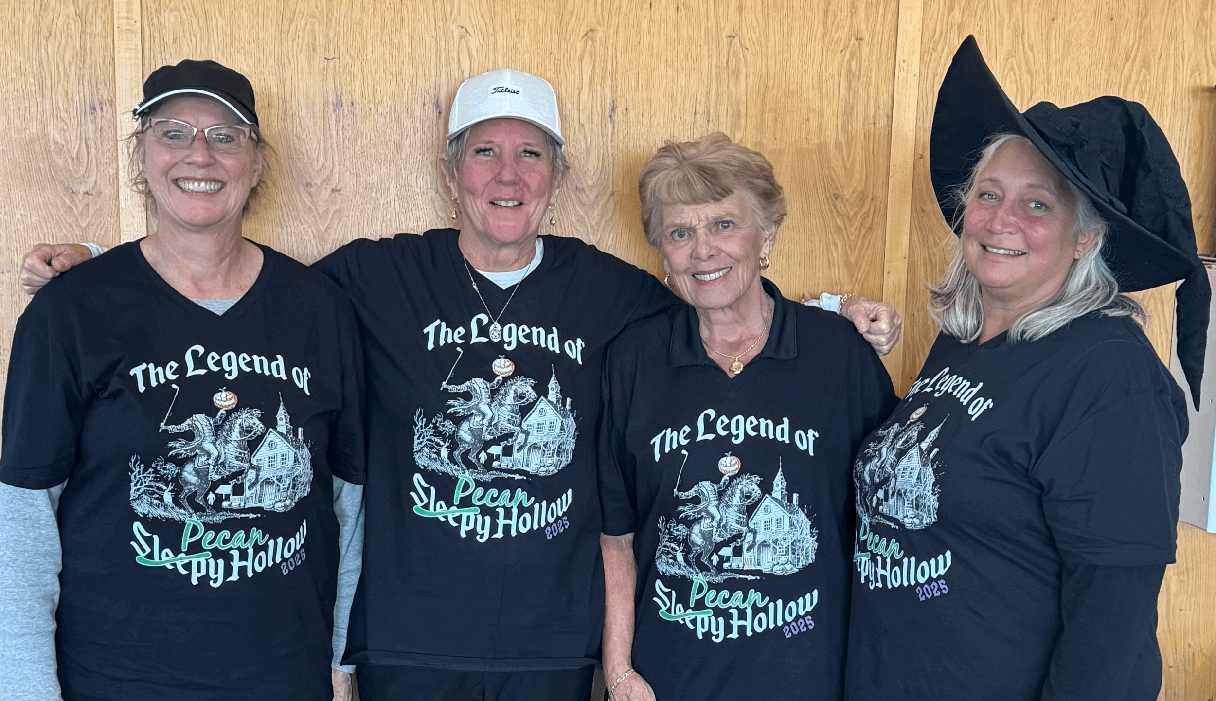 2025 Halloween - Libby C, Patrice G, Sue T, Sally Reis