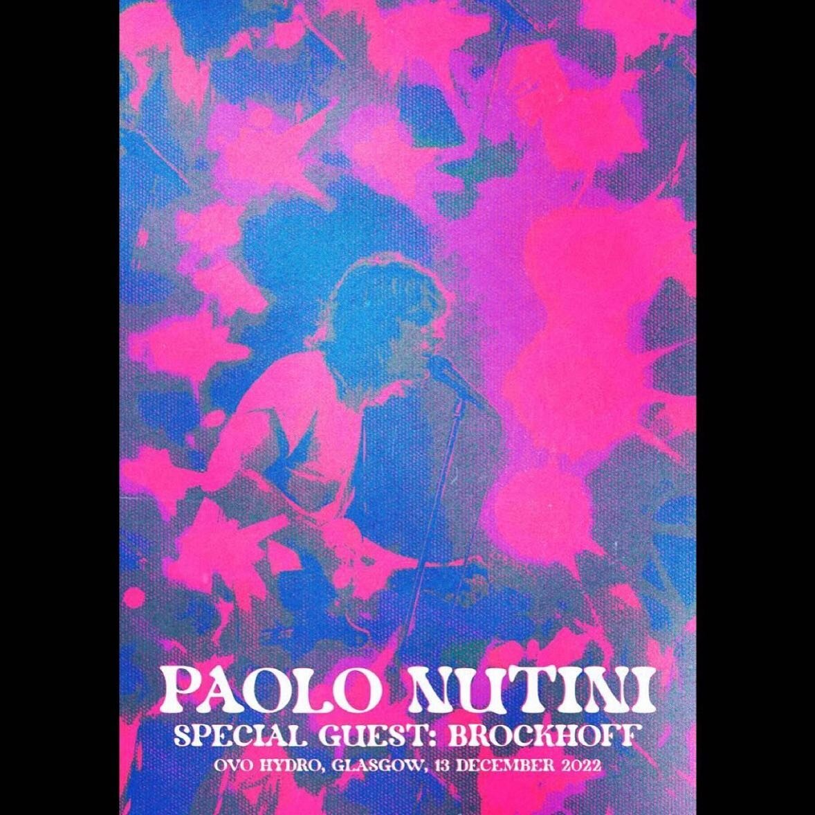 #gigposter produced for @paolonutini 
Only available from merch stand tonight at @ovohydro 

#gigposterart #gigposters