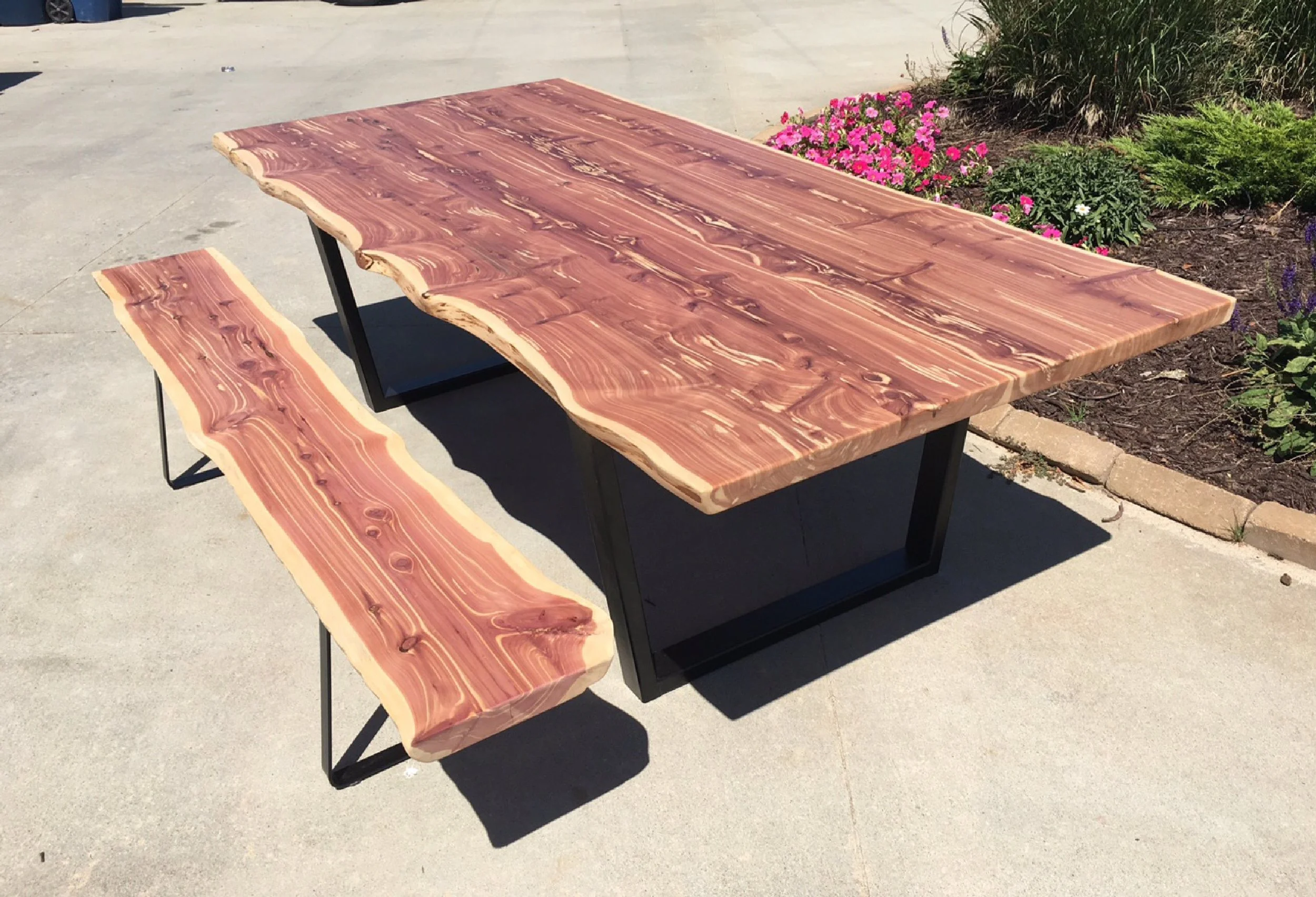 Eastern Red Cedar Live Edge Table